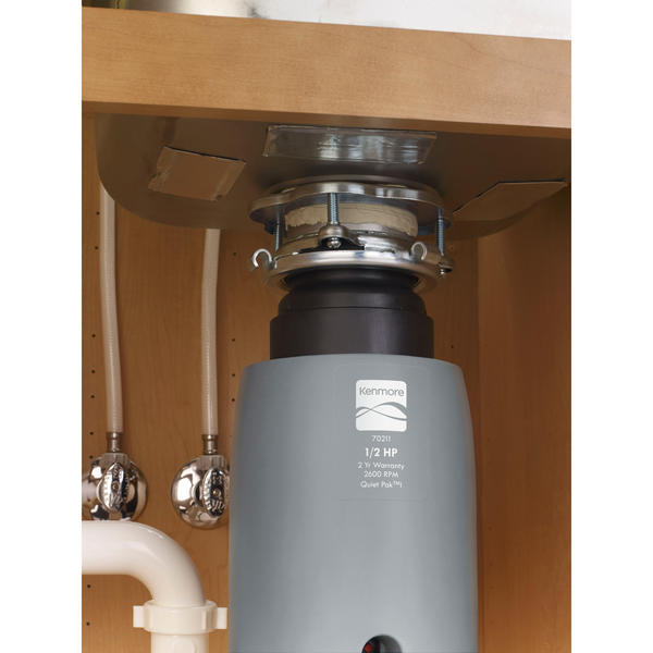 Kenmore 70211 1/2 HP Standard Garbage Disposer Cool Gray Sears
