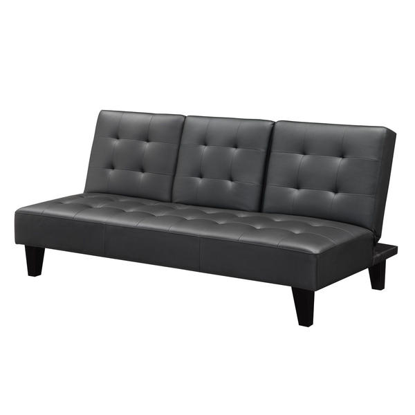 Dorel Home Furnishings 2035007 Madison Futon With Cupholder Black