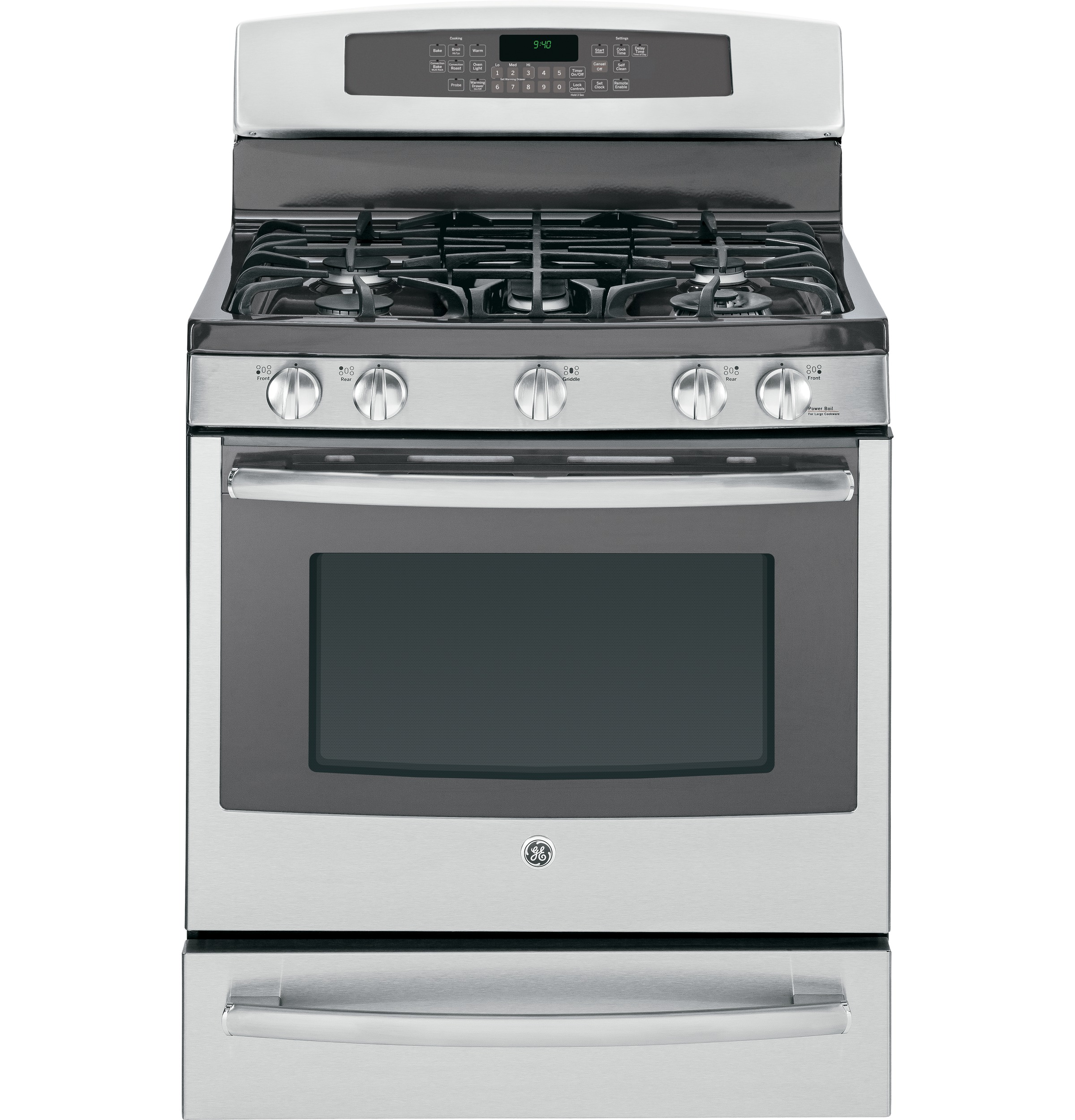 GE P2B940SEH2SS Dual-Fuel Range