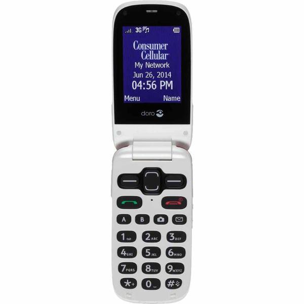 Consumer Cellular 626 FLIPBGDY Doro PhoneEasy 626 in Burgundy Sears