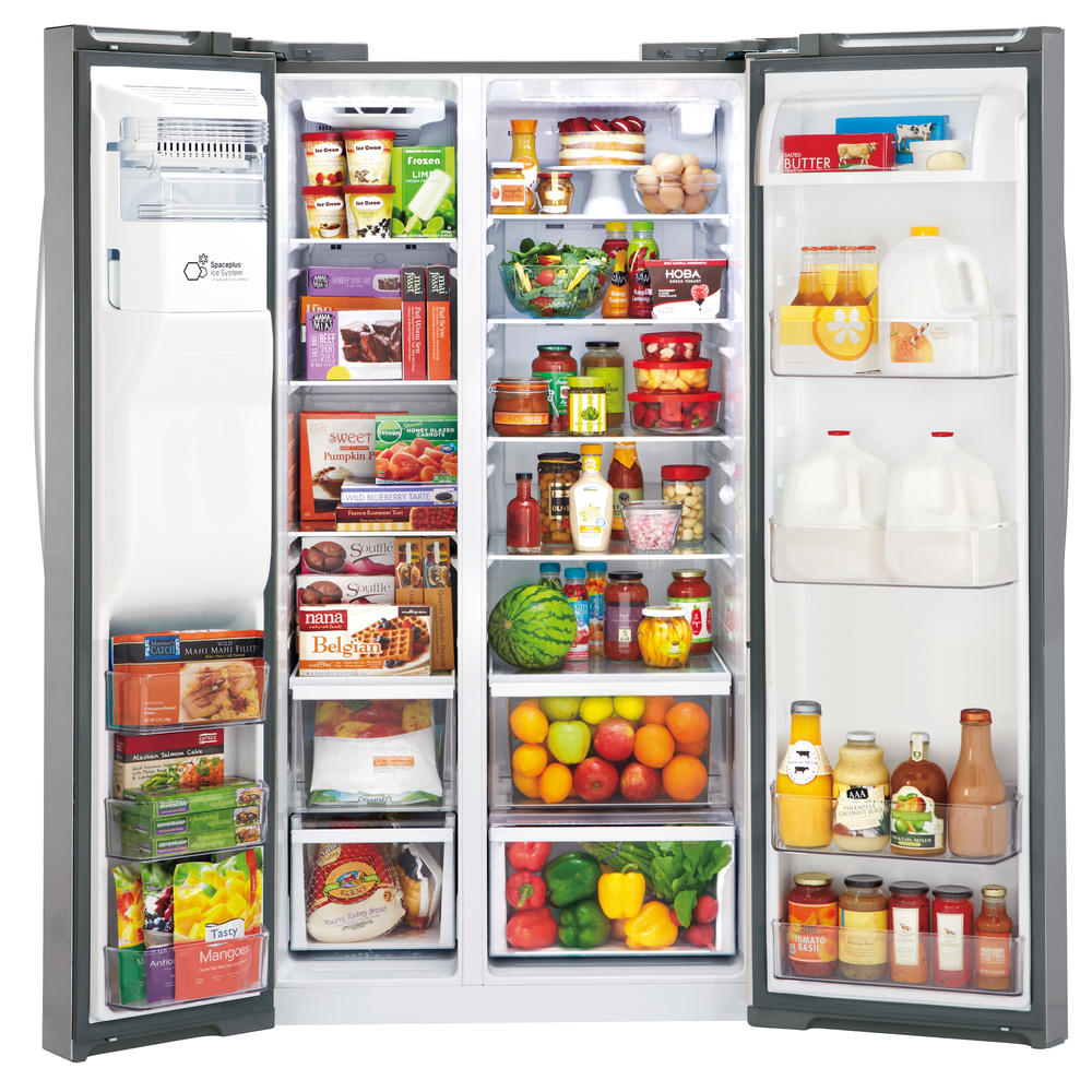 Lg Lsxs26326s 26 2 Cu Ft Side By Side Refrigerator Stainless Steel