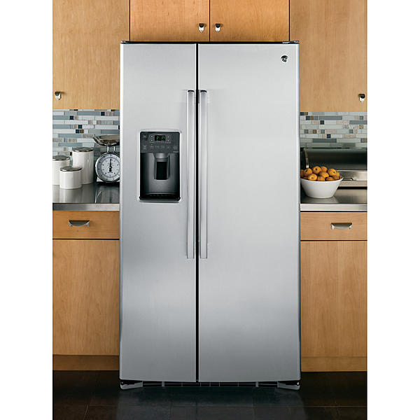 GE Appliances GSE25GSHSS 25.3 cu. ft. Side-by-Side Refrigerator ...