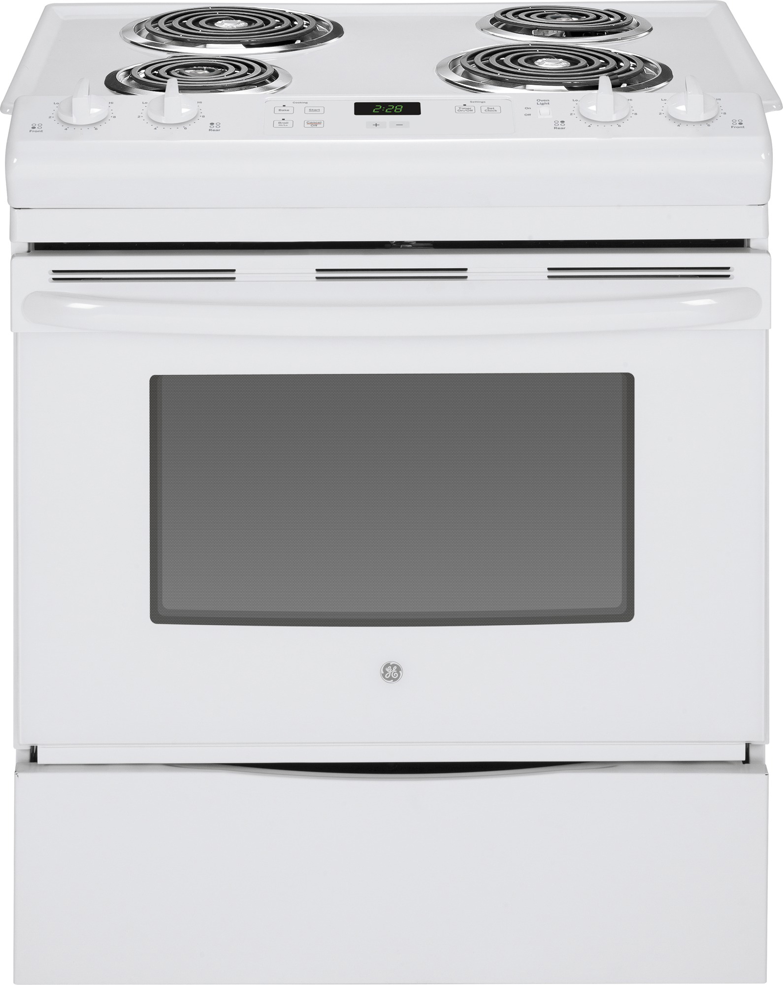 GE JSS28DF1WW Electric Range