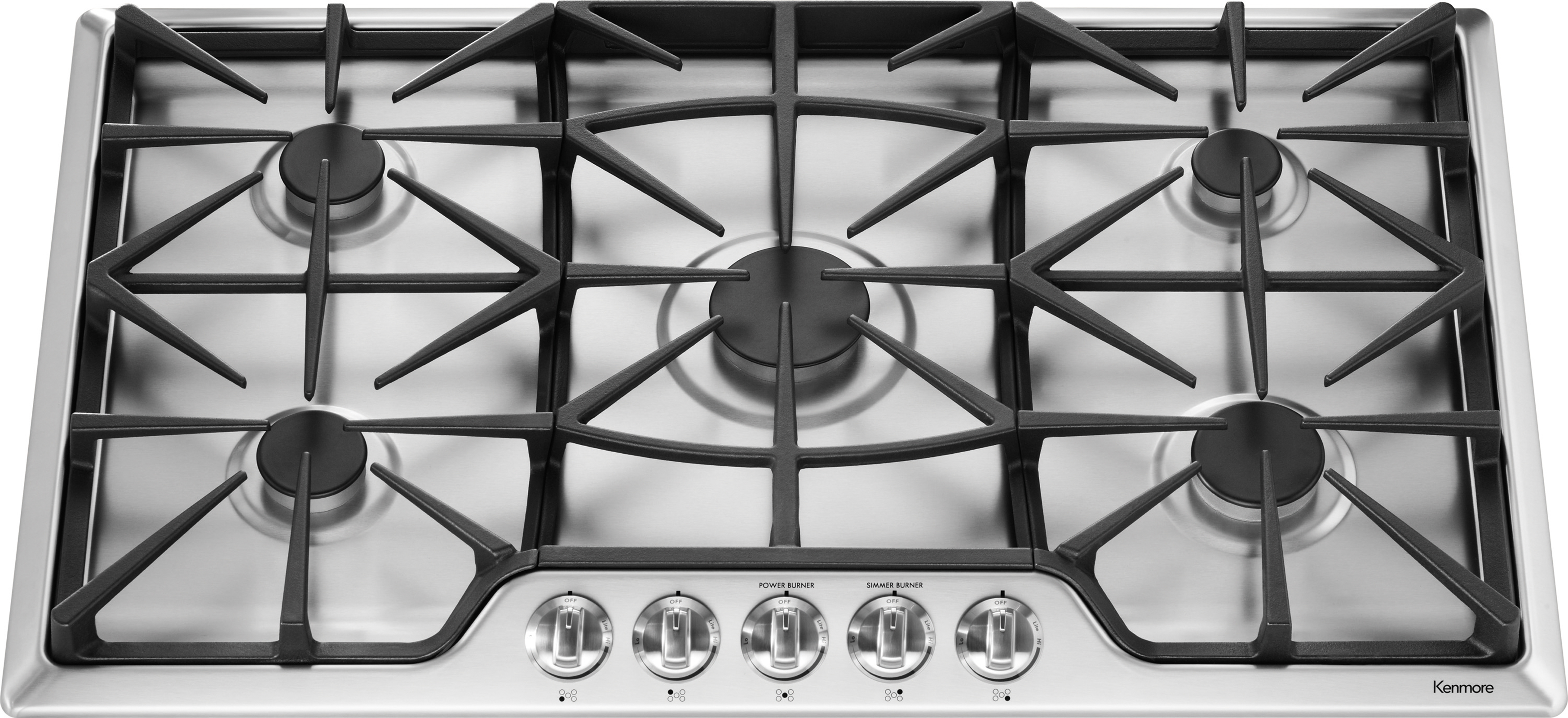 Kenmore 32553 36 Built In Gas Cooktop Stainless Steel Sears