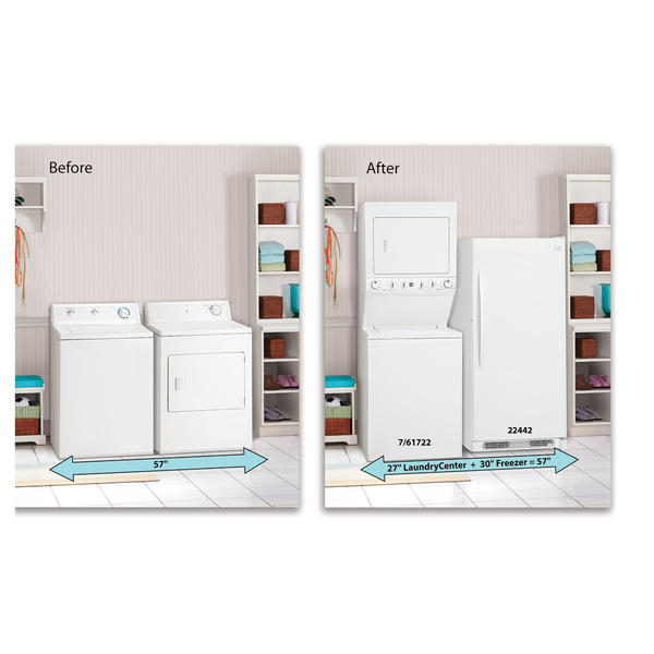 Kenmore 61722 3.8 cu. ft. Electric Laundry Center White Sears