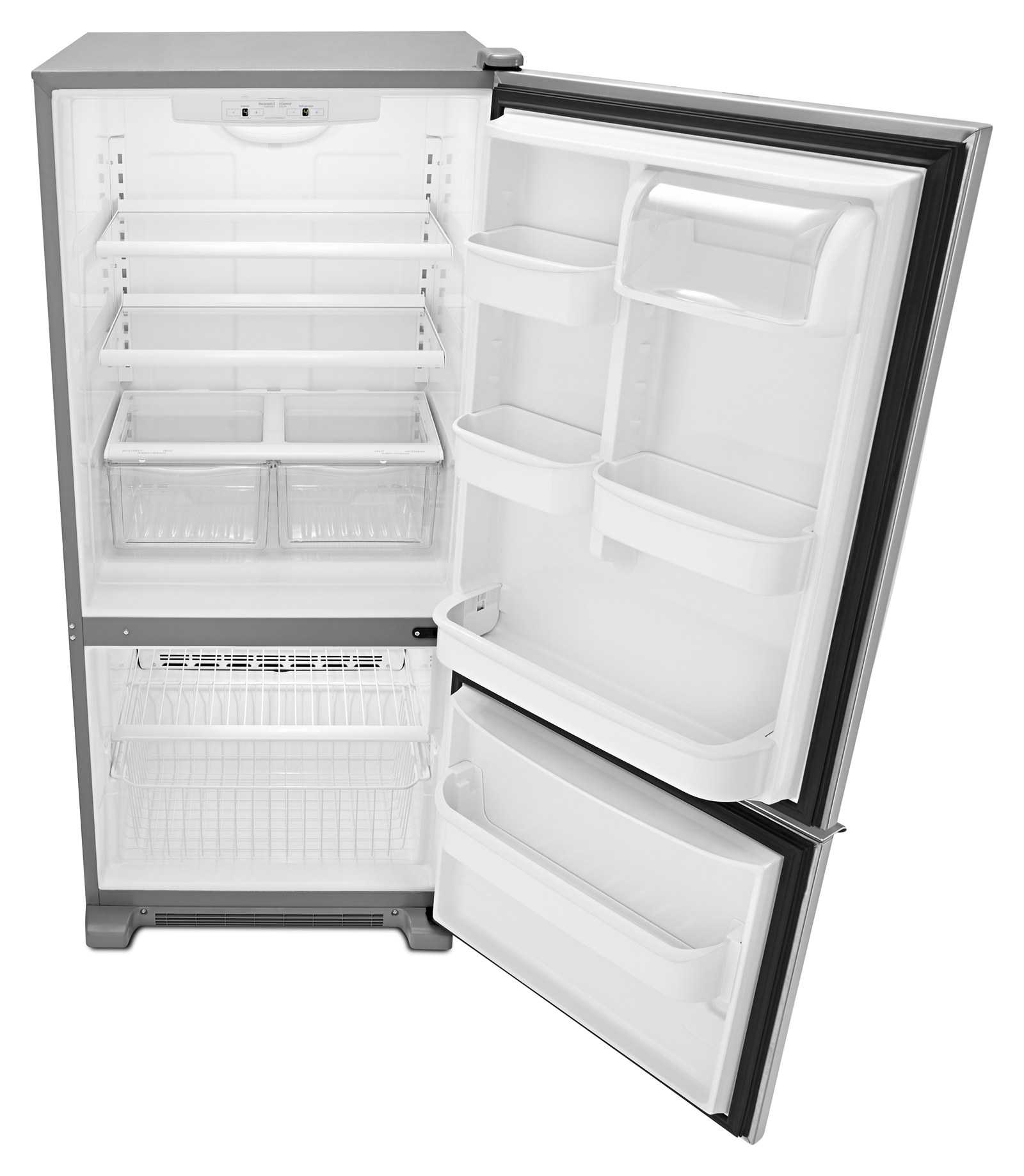 Amana Abb1921brm 19 Cu Ft Single Door Bottom Freezer Refrigerator Stainless Steel