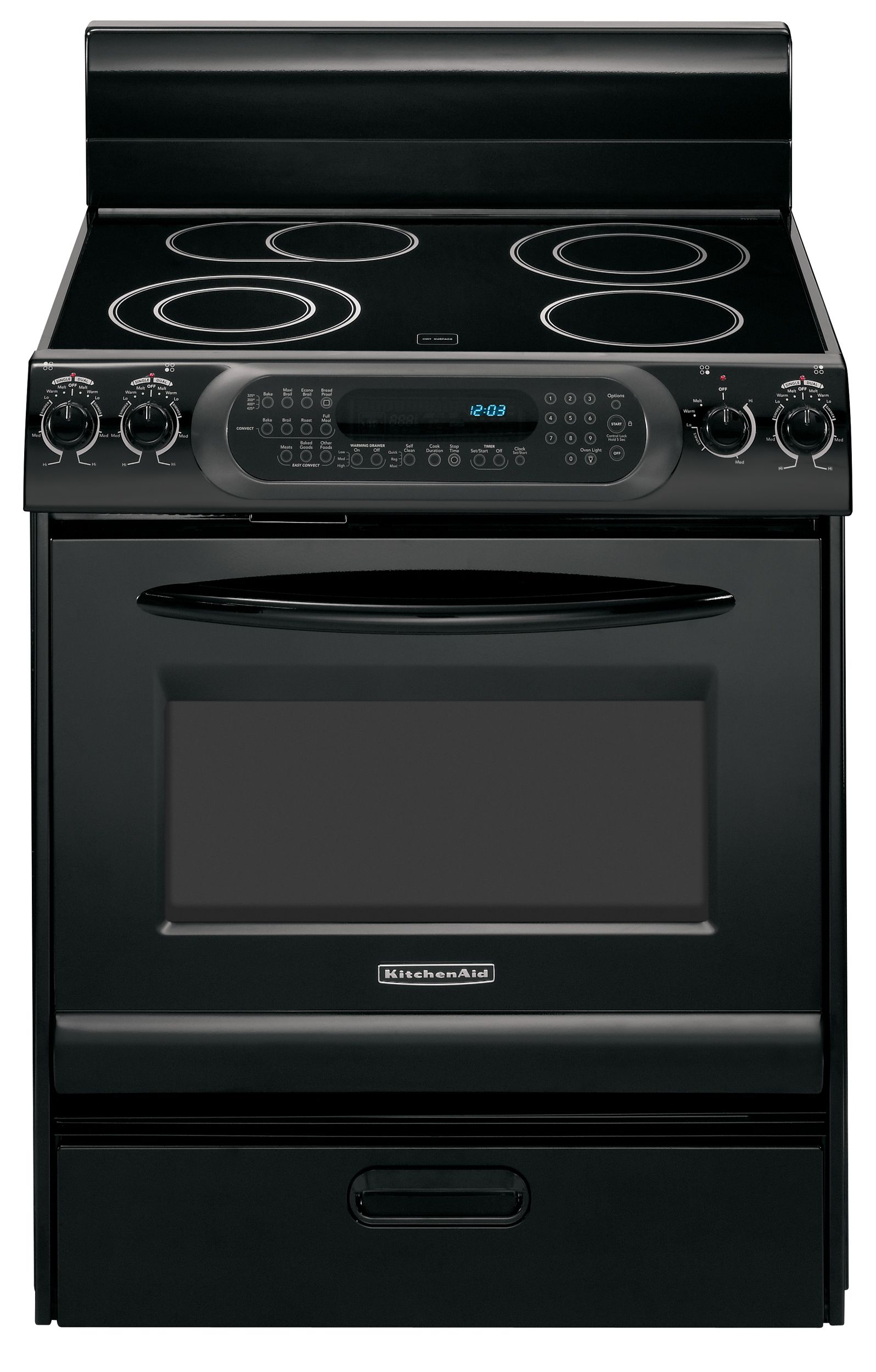 KitchenAid KERK807PBL02 Electric Freestanding Range