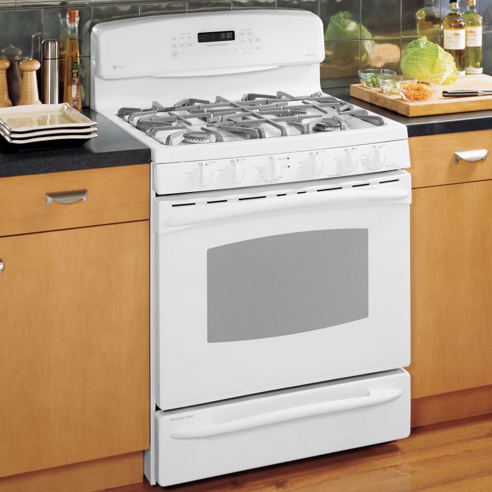 GE J2B918WEK2WW Dual-Fuel Range