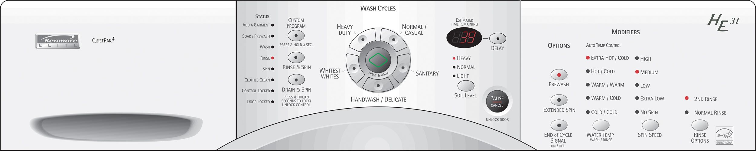 Official Kenmore elite washer parts Sears PartsDirect