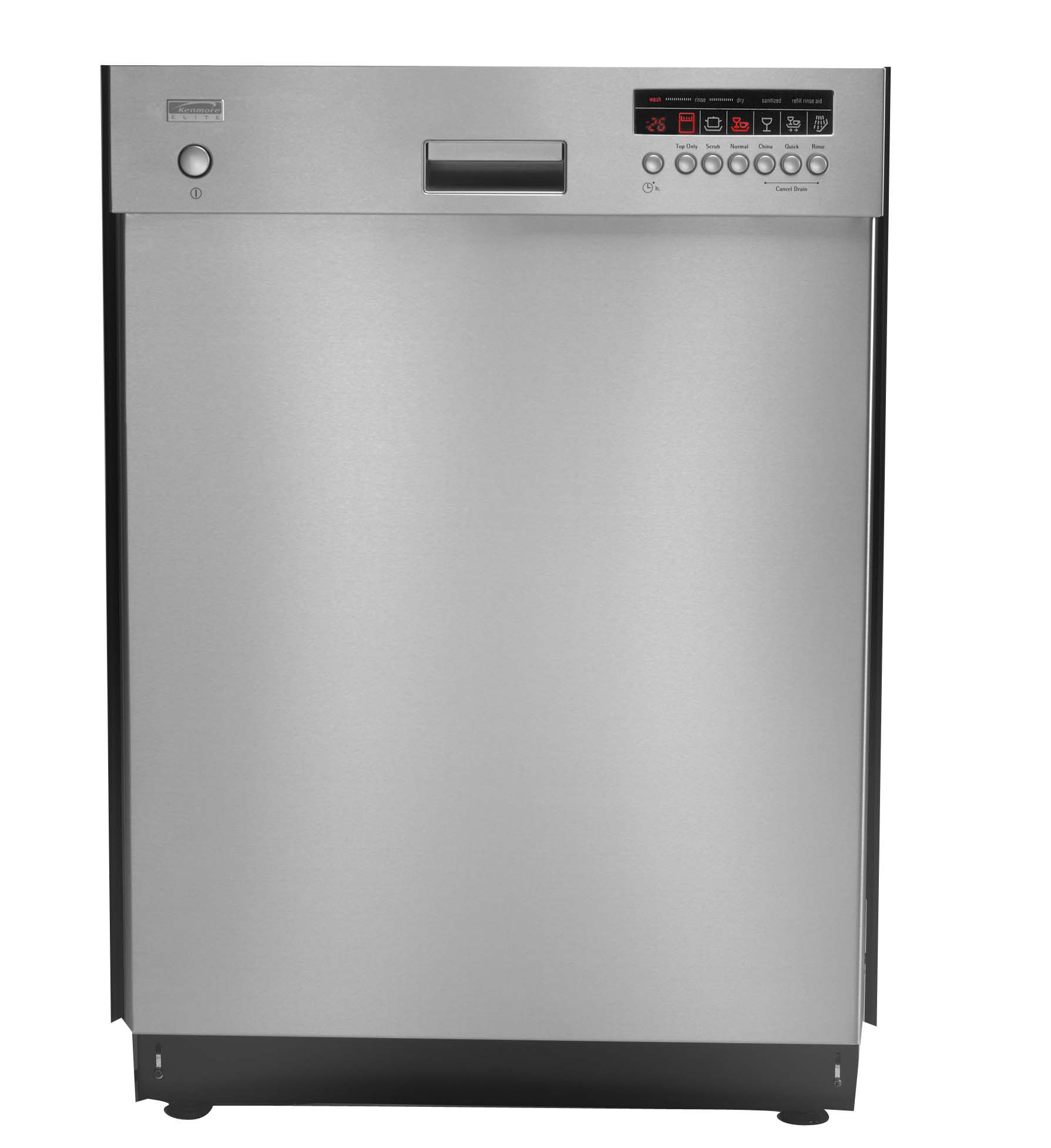 Kenmore elite clearance dishwasher black