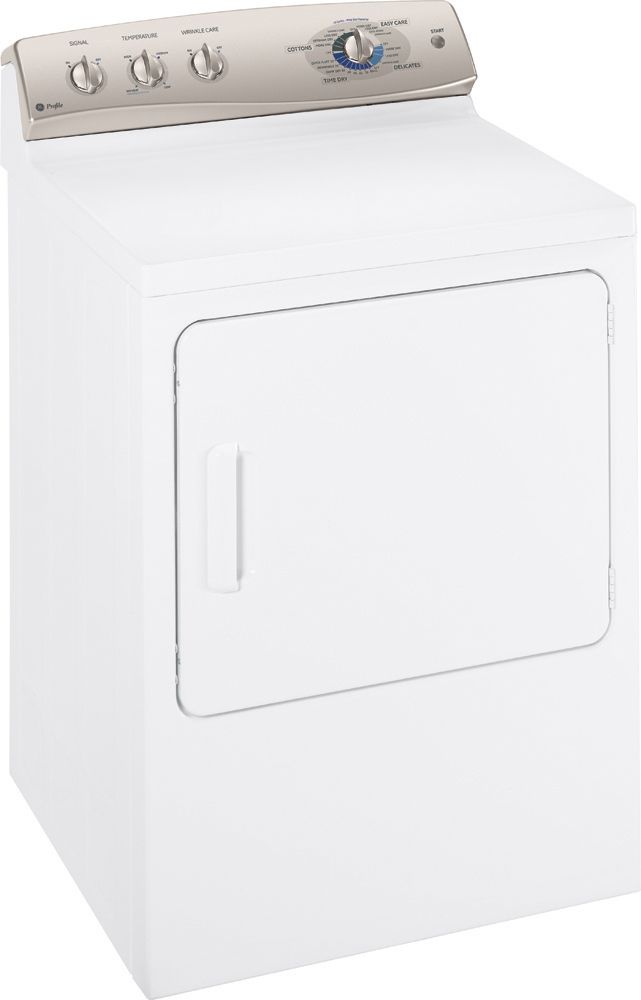 GE DPSR610GG0WT Gas Dryer