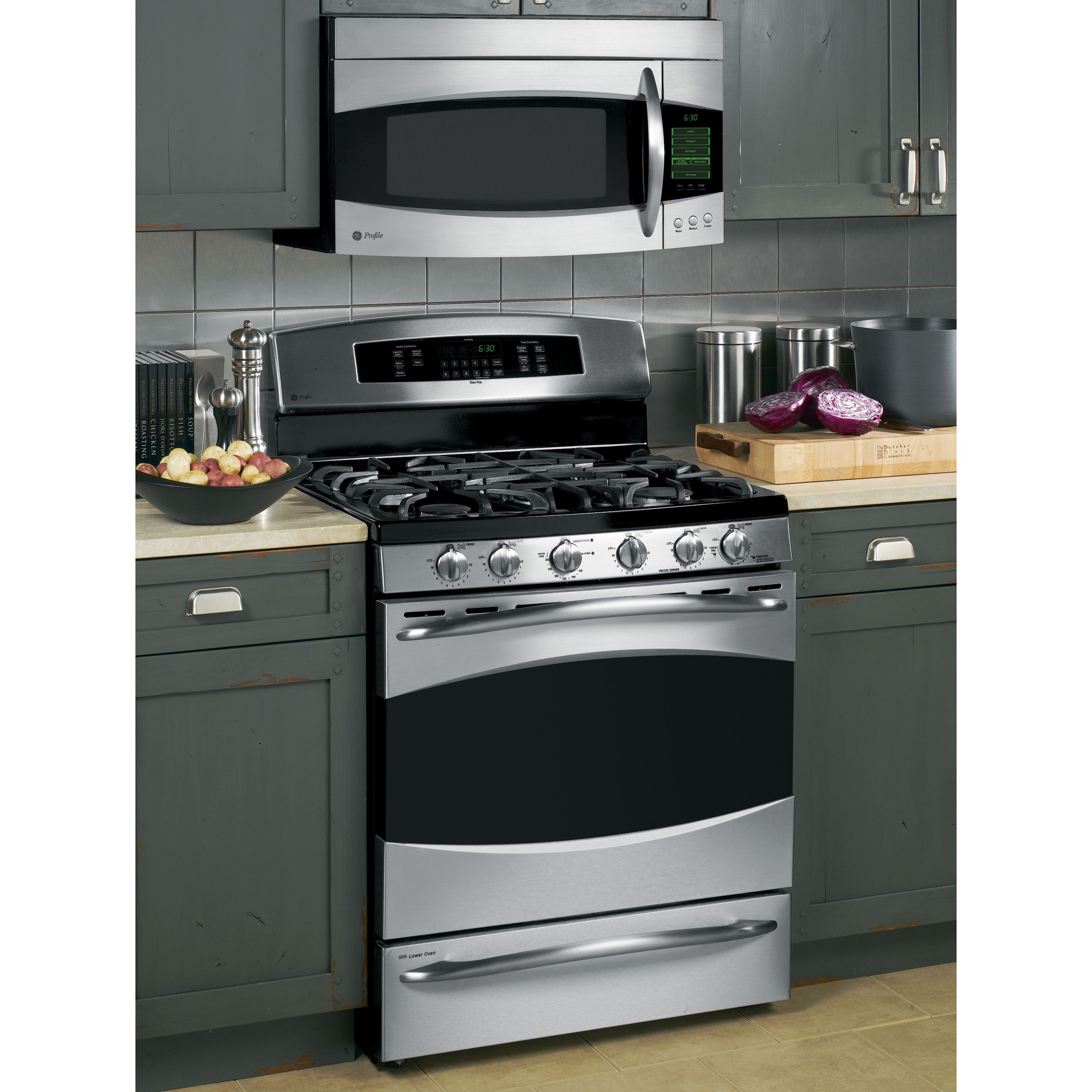 GE P2B918SEM1SS Dual-Fuel Range