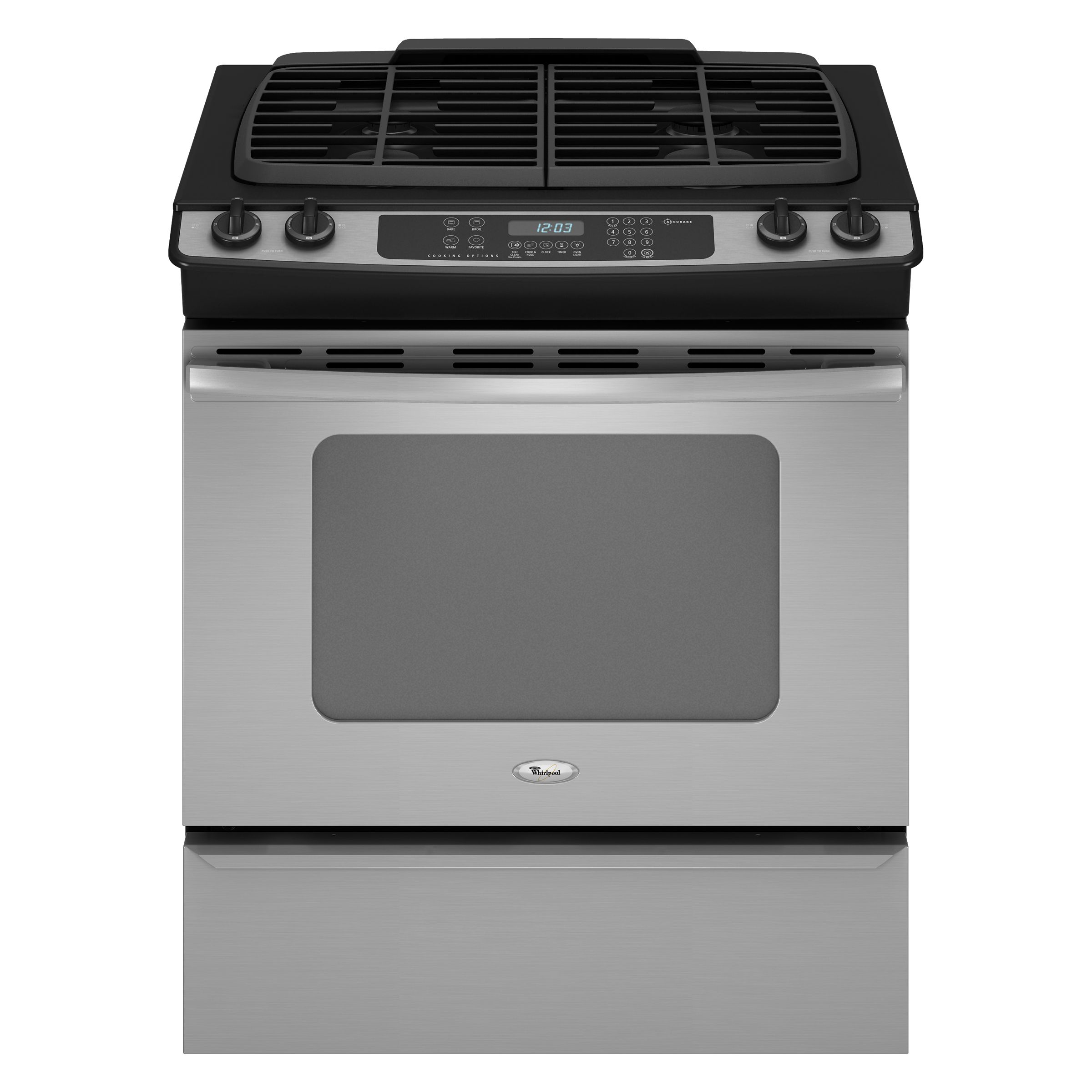 Whirlpool GW397LXUS1 Gas Slide-In Range
