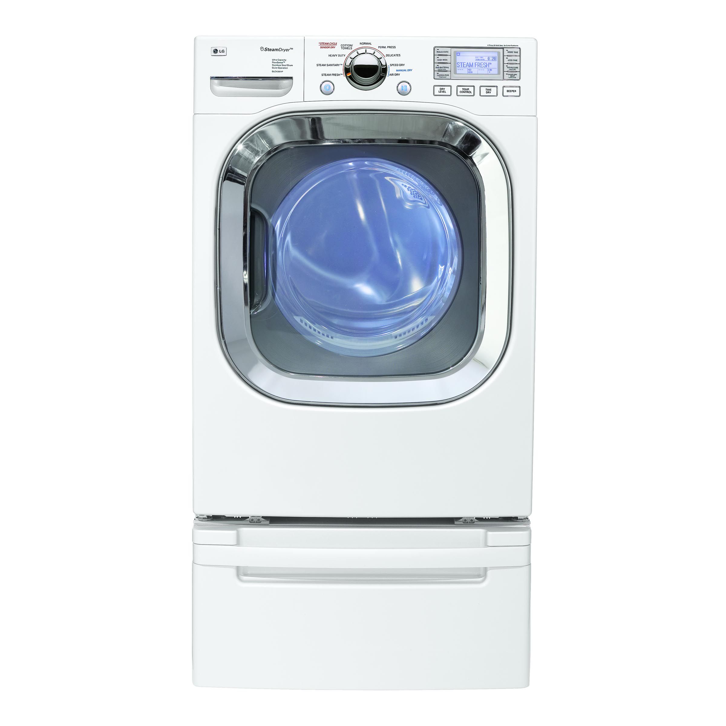 LG DLEX3001W Gas & Electric Dryer