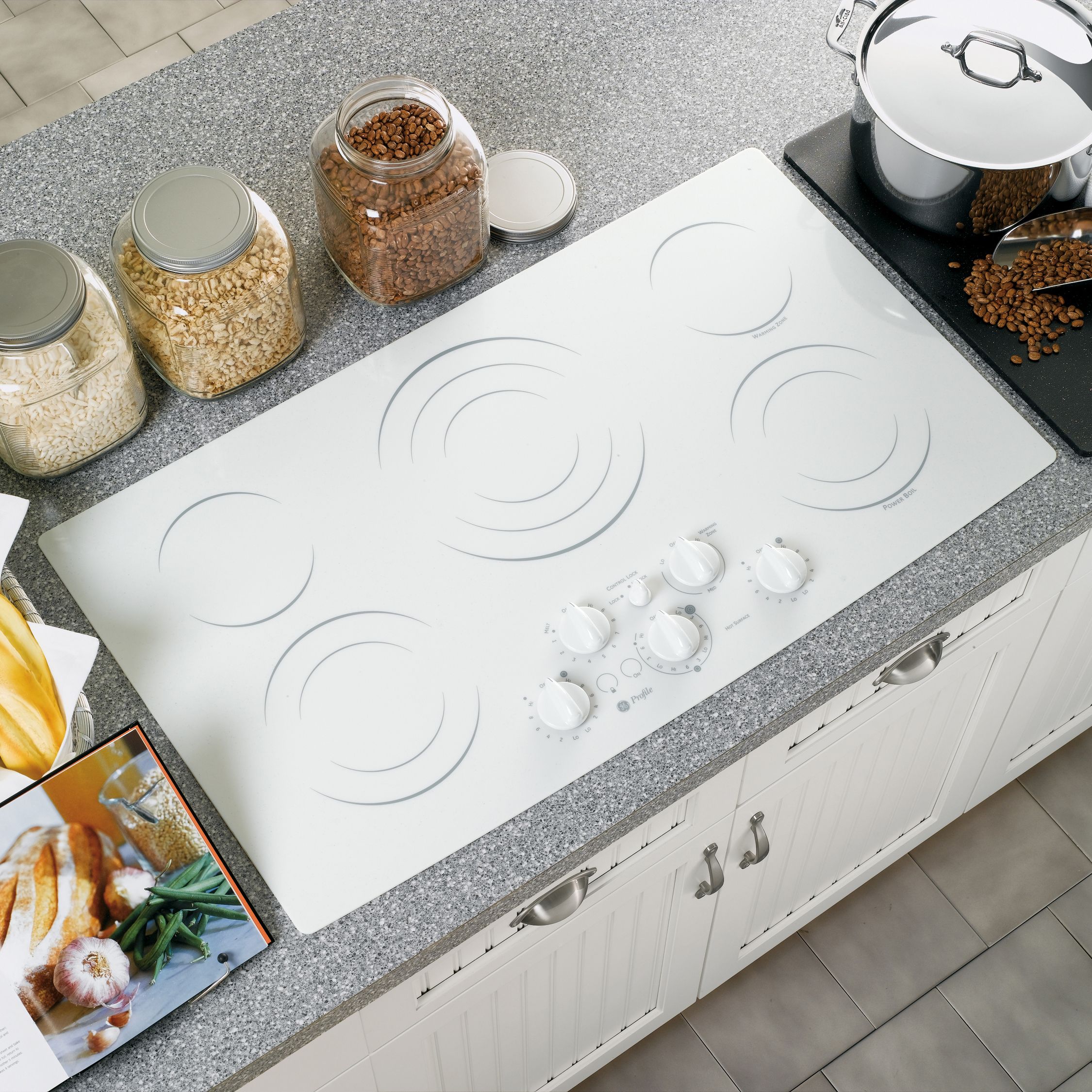 GE PP972TM1WW Electric Cooktop