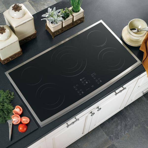 Ge Profile Series Pp975smss 36 Built In Electric Cooktop