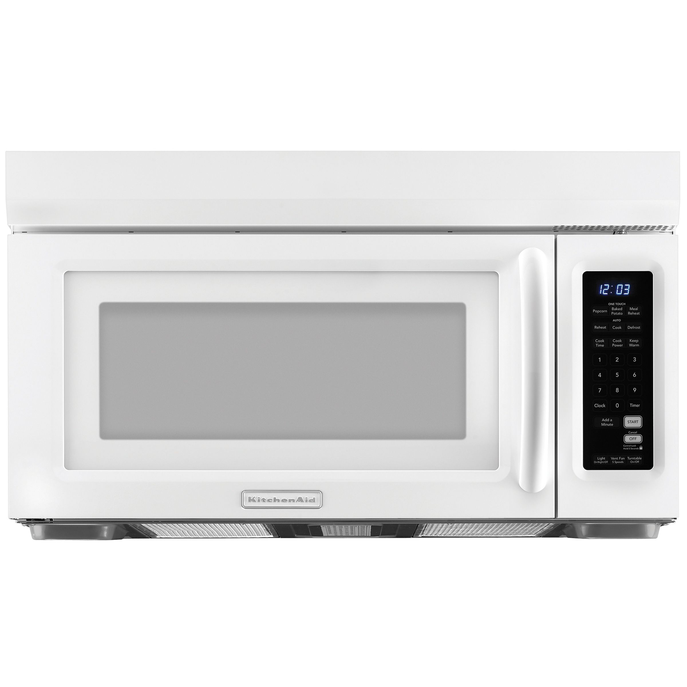 KitchenAid KHMS1850SWH1 1.8 Cubic Foot Microwave/Hood Combo