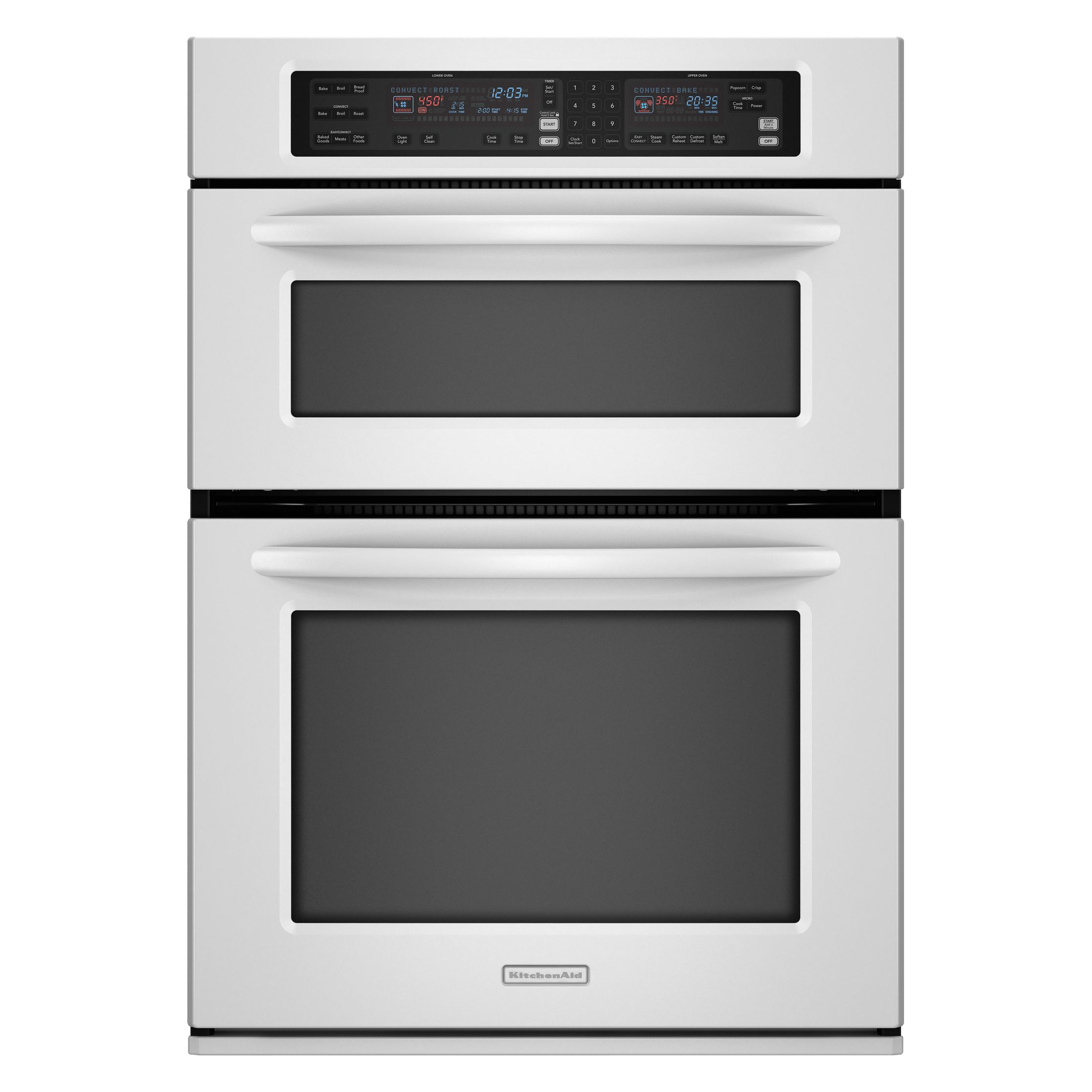 KitchenAid KEMS378SWH04 27" Electric Built-In Oven/Microwave Combo