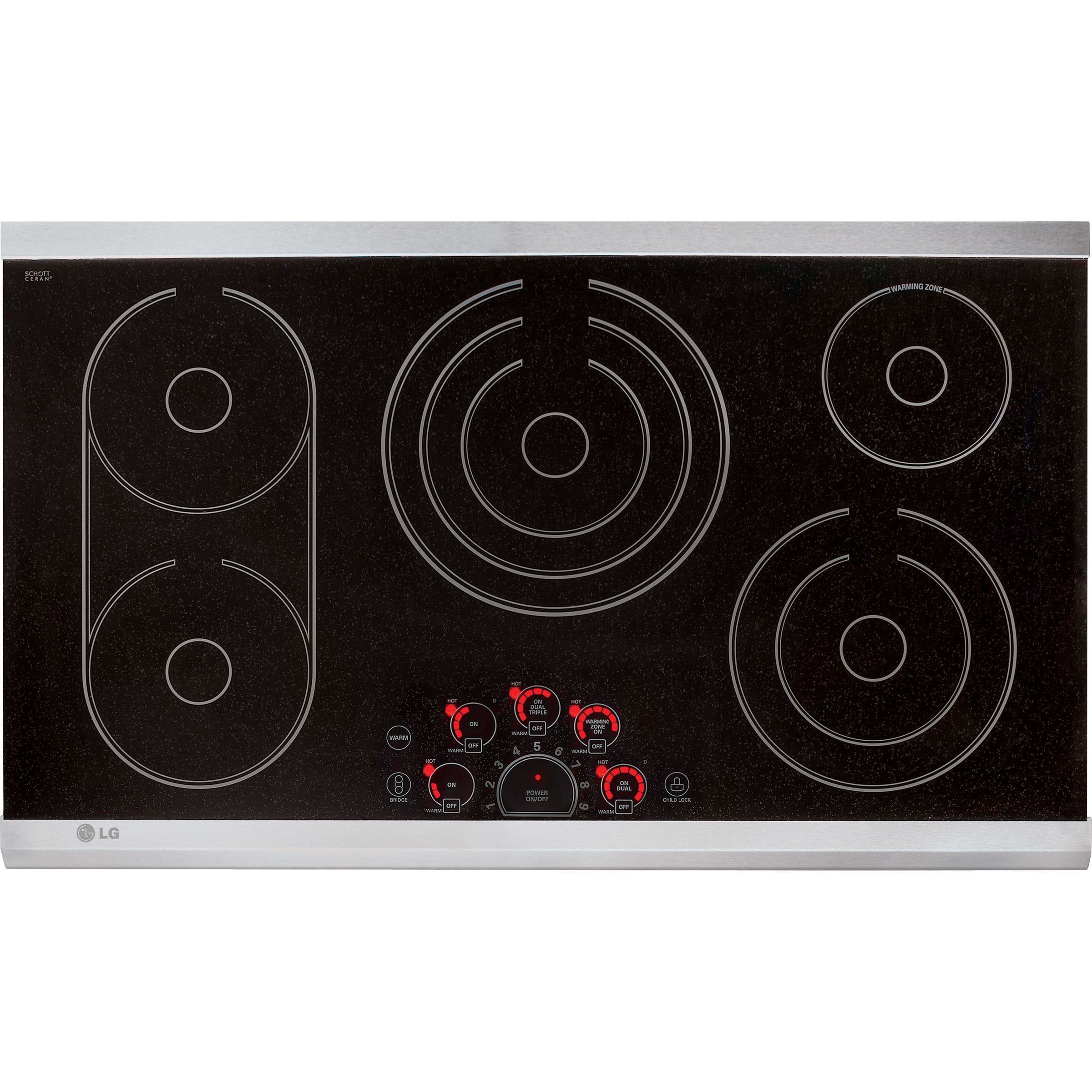 LG LCE3681ST Cooktop