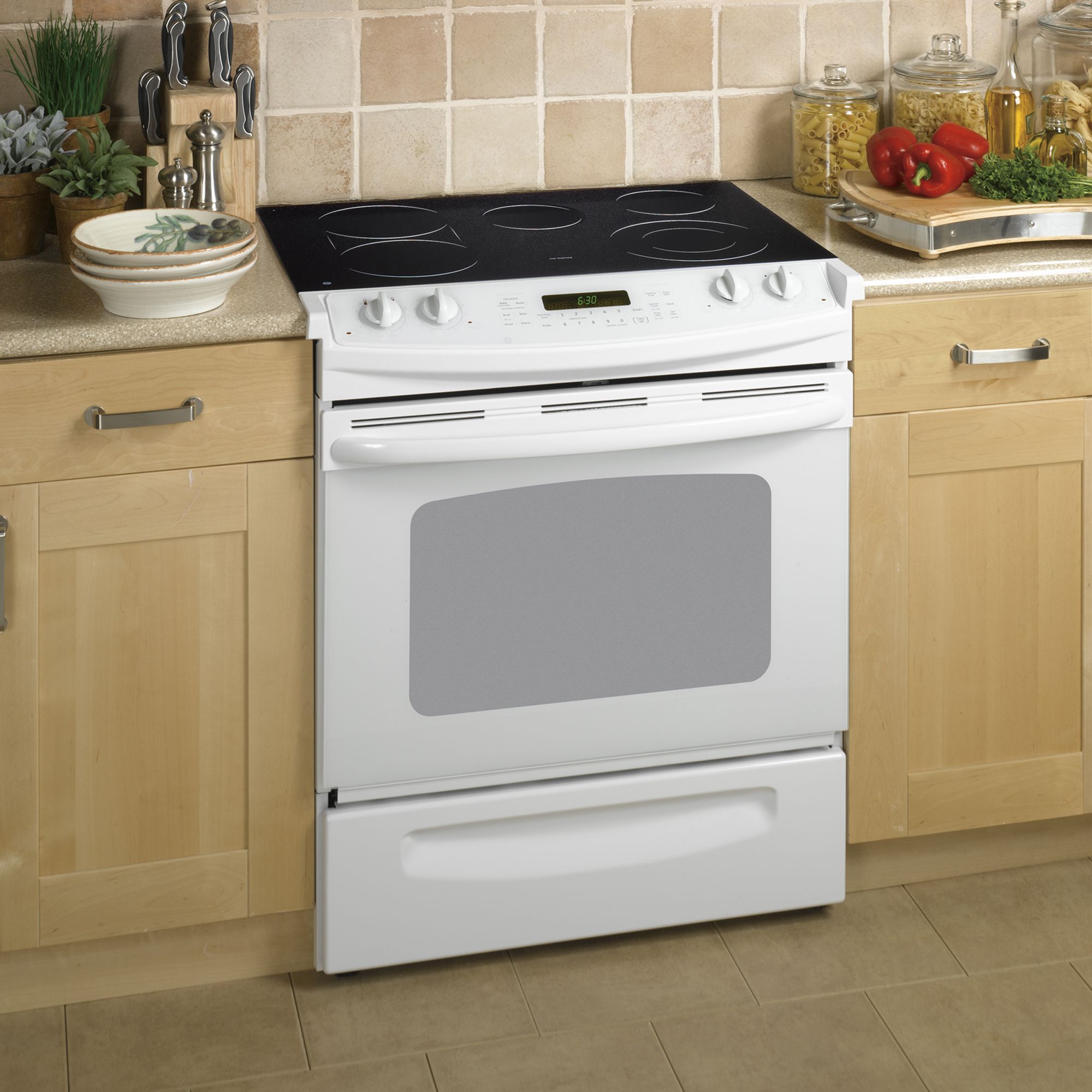 GE JSP46DN1WW Electric Range
