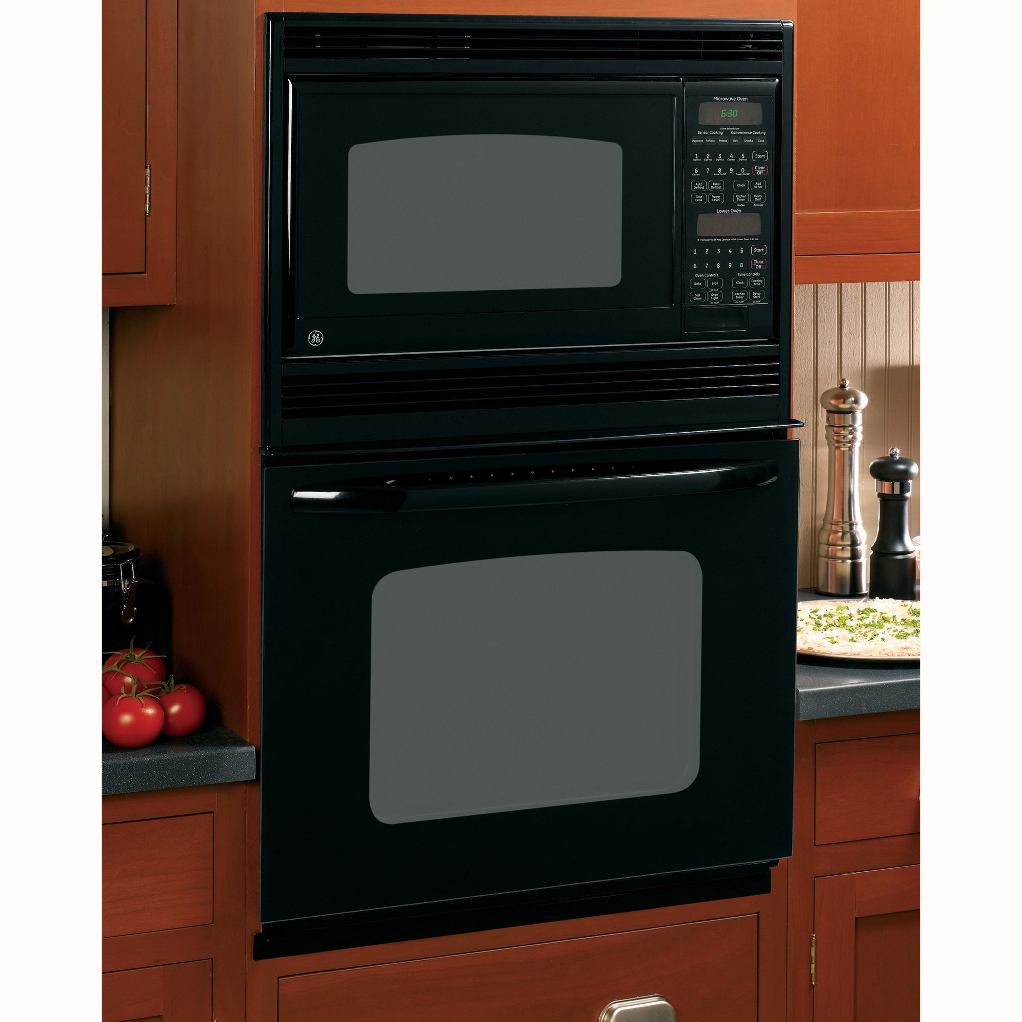 GE JKP90DP3BB Wall Oven with Microwave