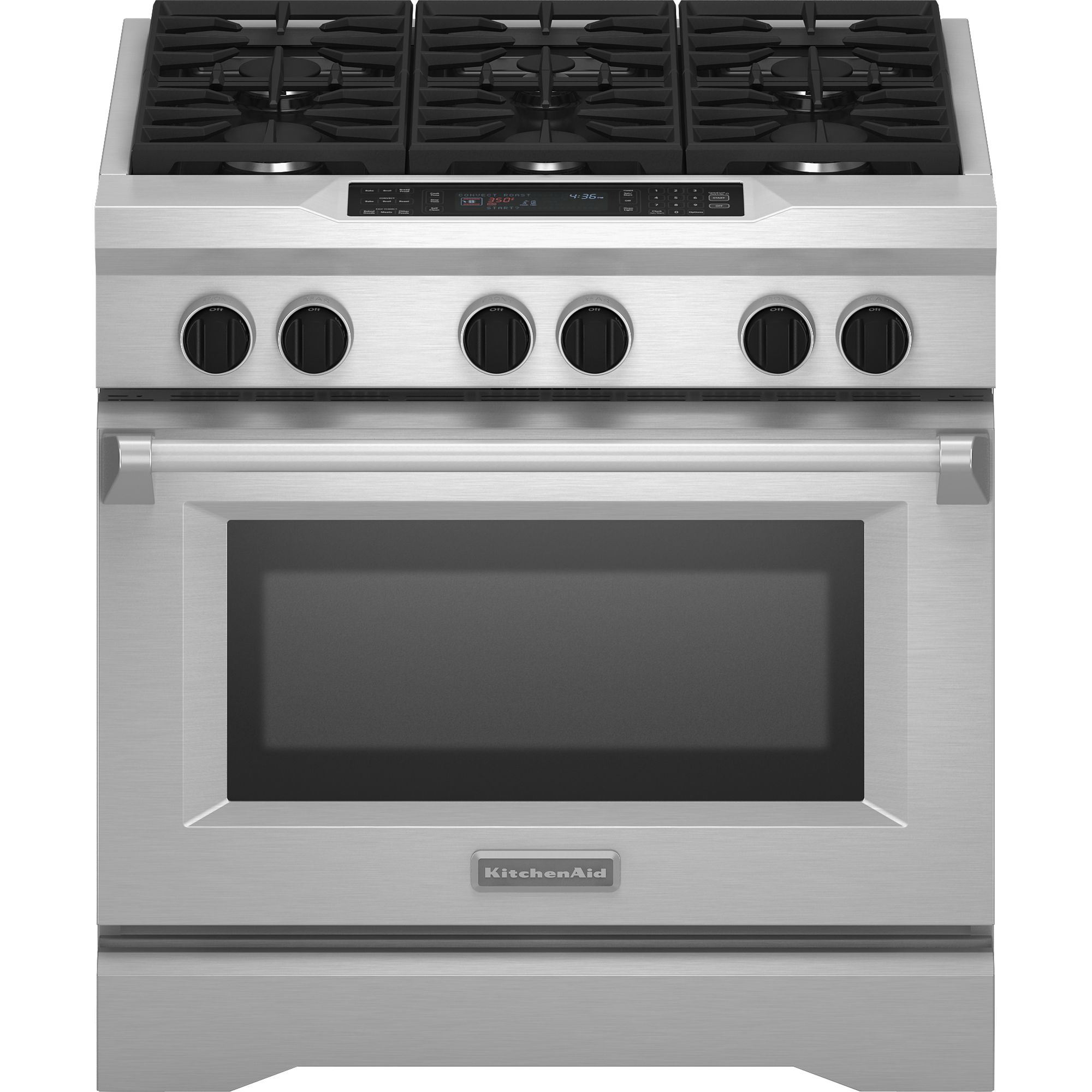 KitchenAid KDRS467VSS04 36" Professional Dual-Fuel Range (Stainless)