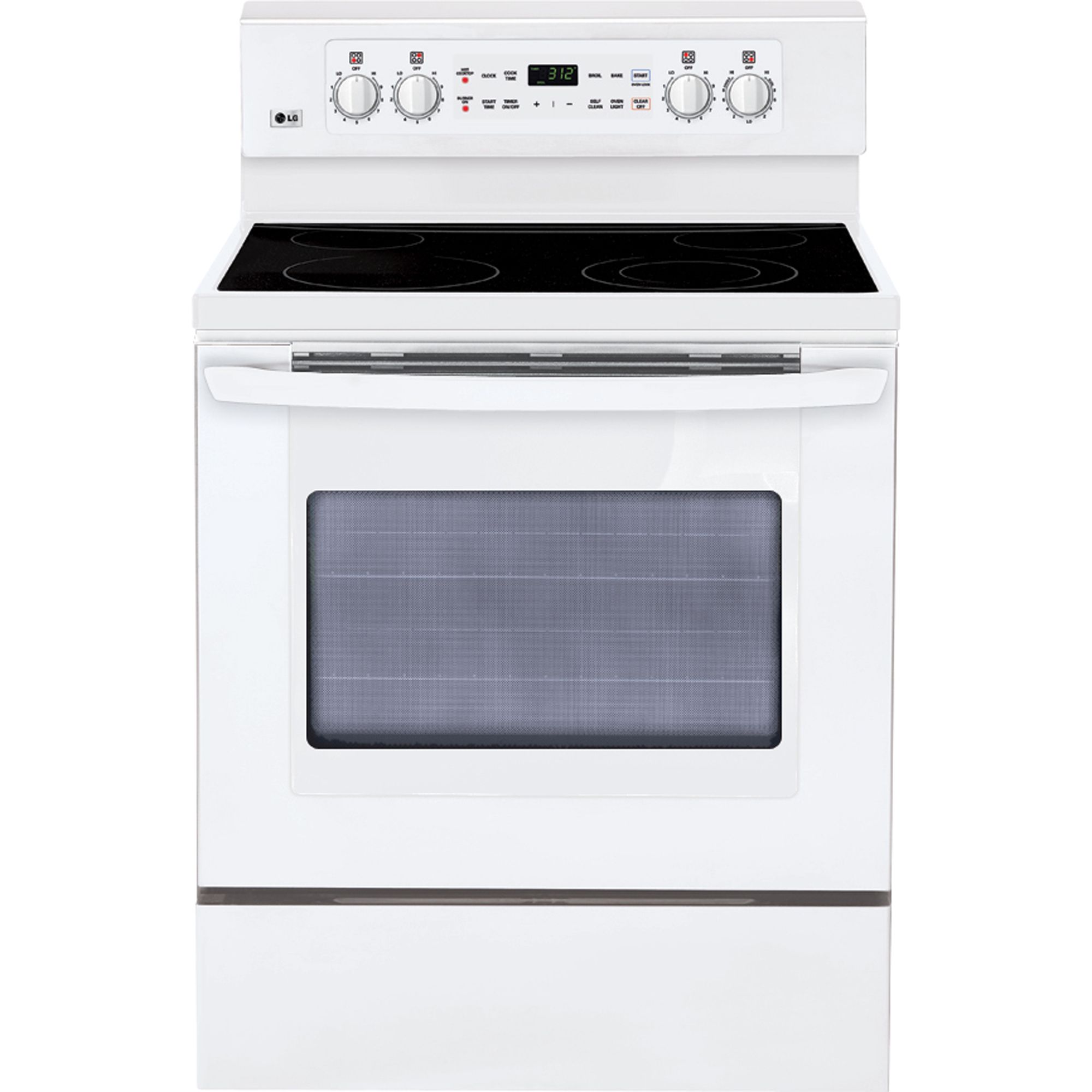 LG LRE3091SW Electric Range