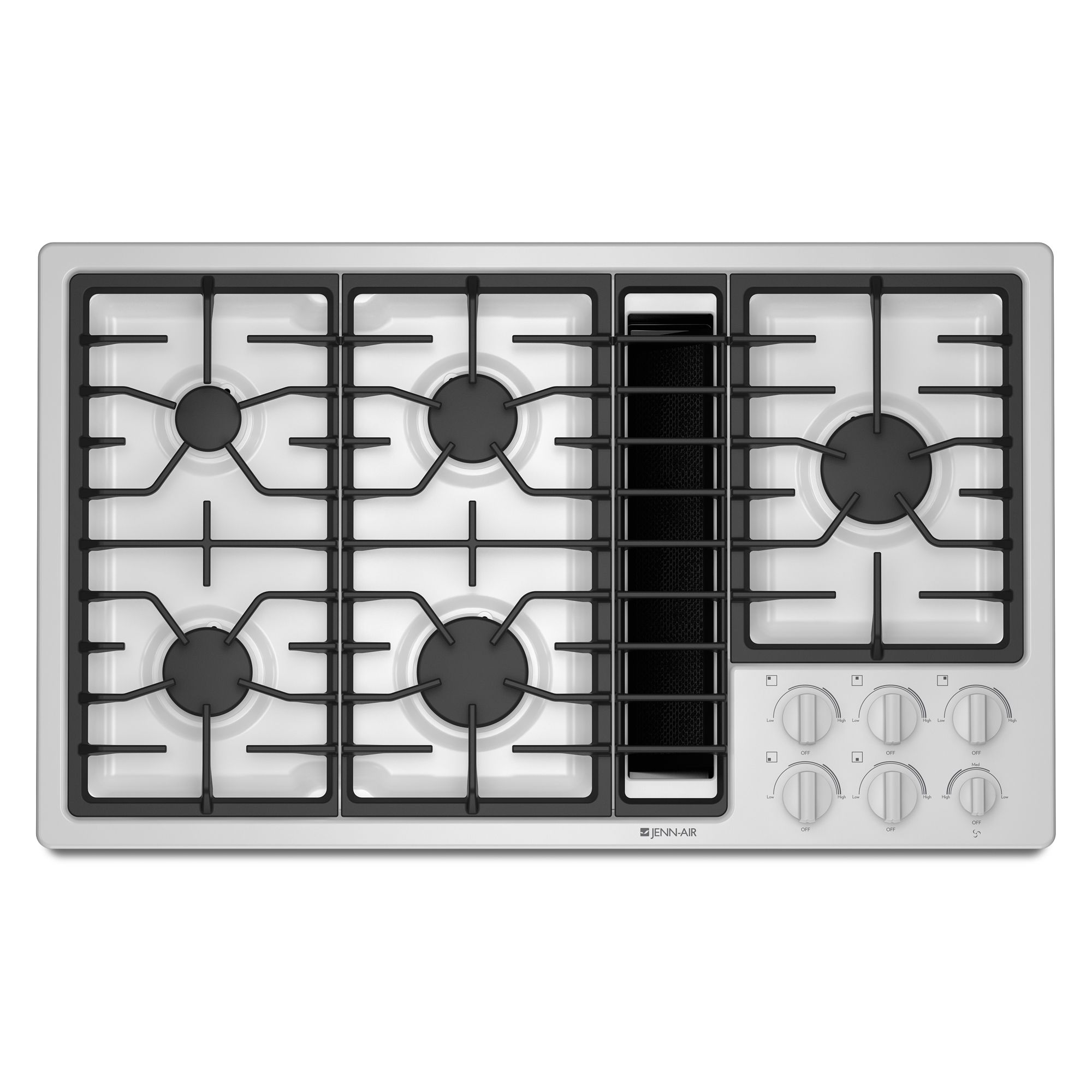 36" Gas Built-In Downdraft Cooktop logo