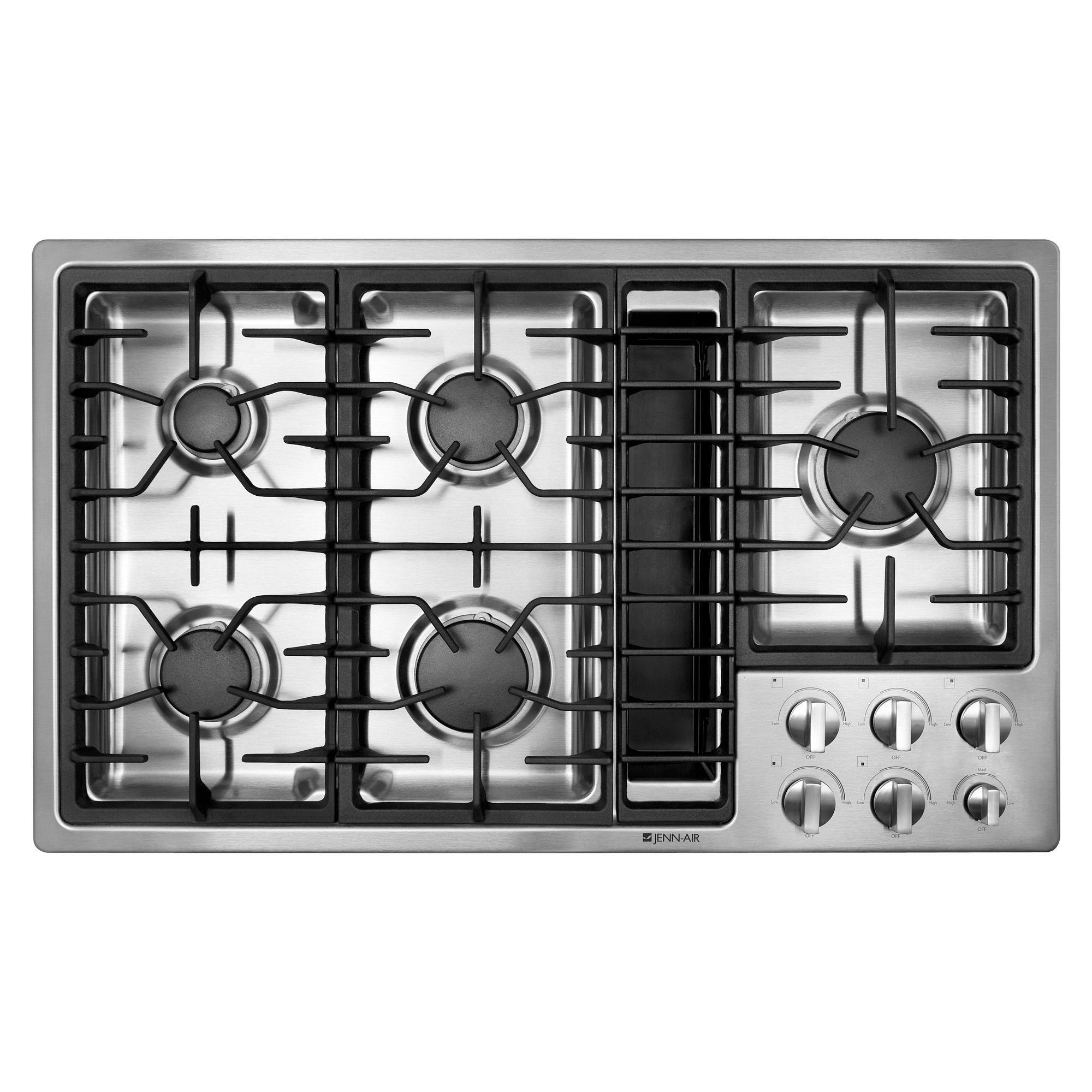 Jenn-Air JGD3536WS00 36" Gas Built-In Downdraft Cooktop