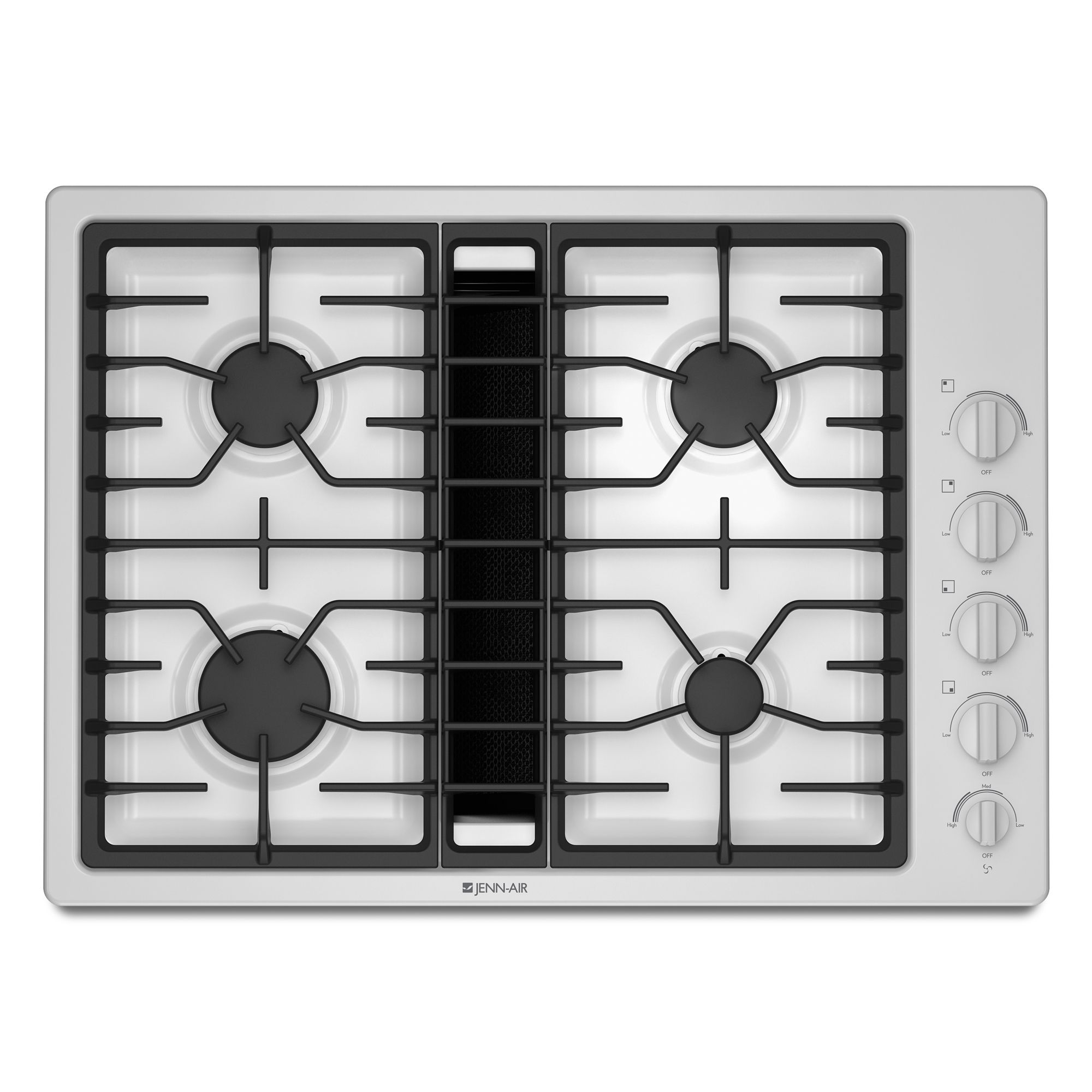 Jenn-Air JGD3430WW00 30" Gas Built-In Downdraft Cooktop