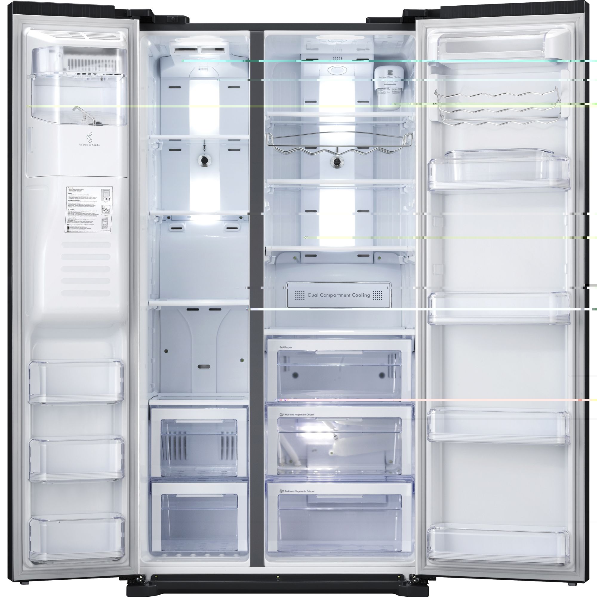 Kenmore Elite 41009 24 0 Cu Ft, How To Put Shelves Back In Kenmore Refrigerator