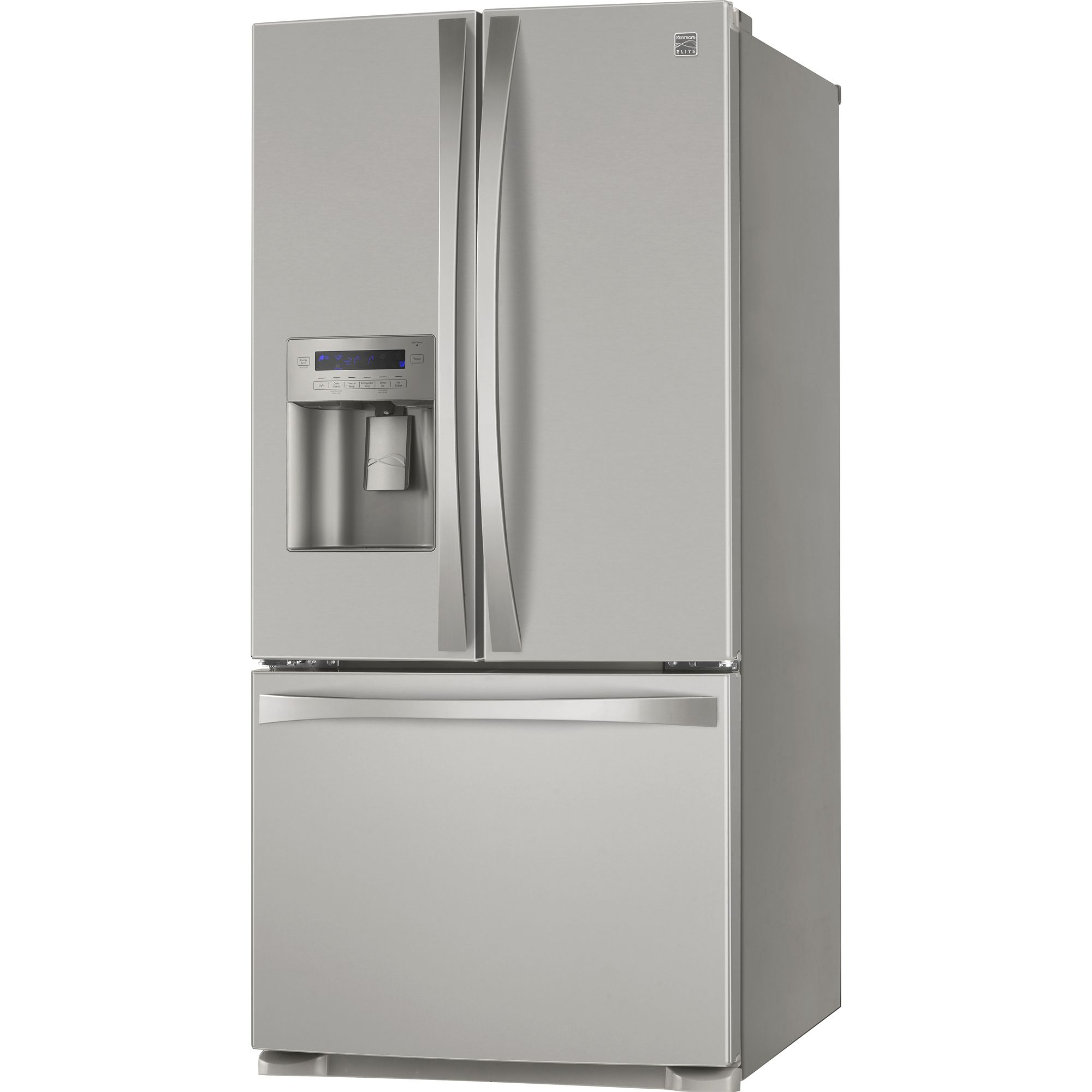 Kenmore Elite 71036 25 0 Cu Ft French Door Bottom Freezer Refrigerator Metallic