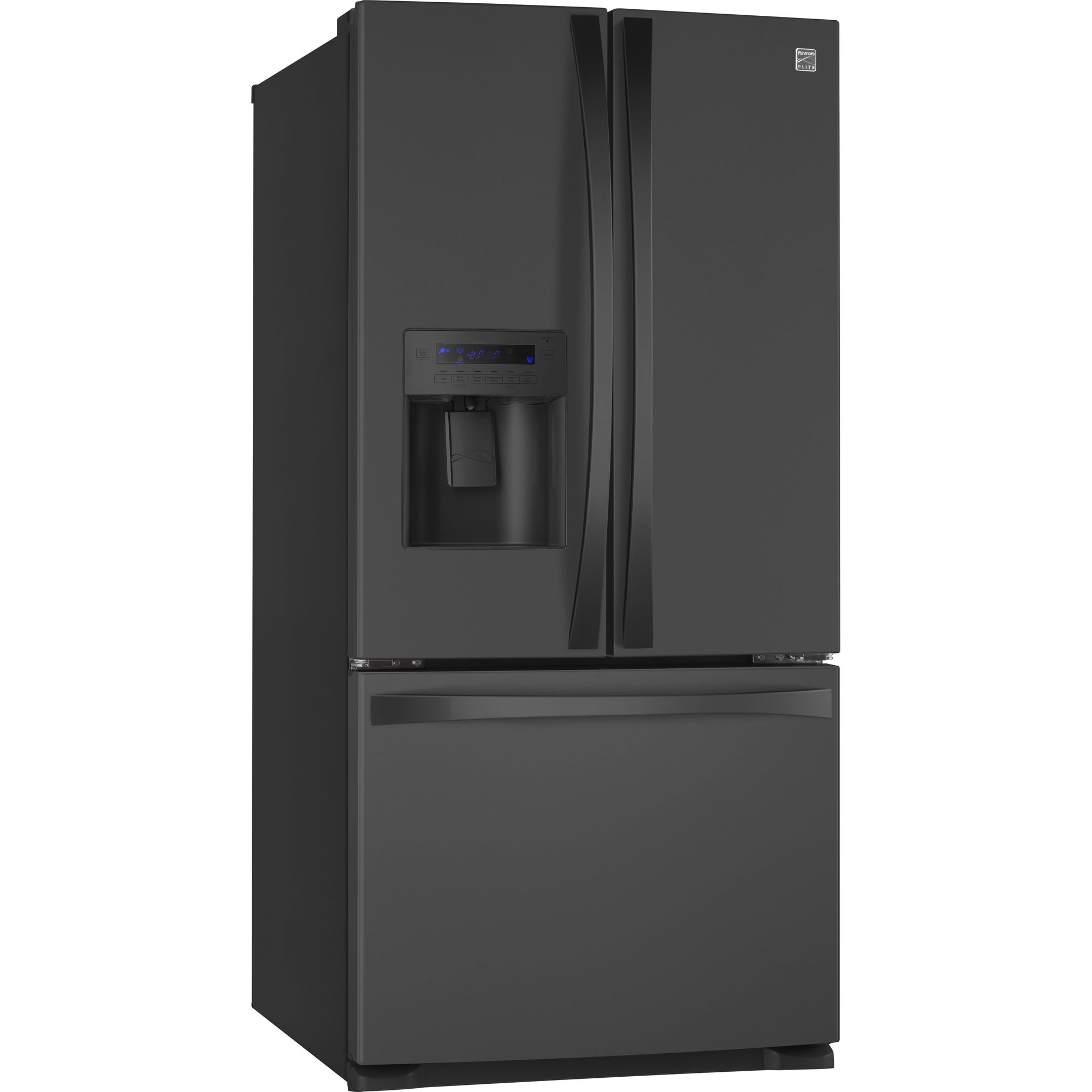 Kenmore Elite 71039 25 0 Cu Ft French Door Bottom Freezer Refrigerator Black