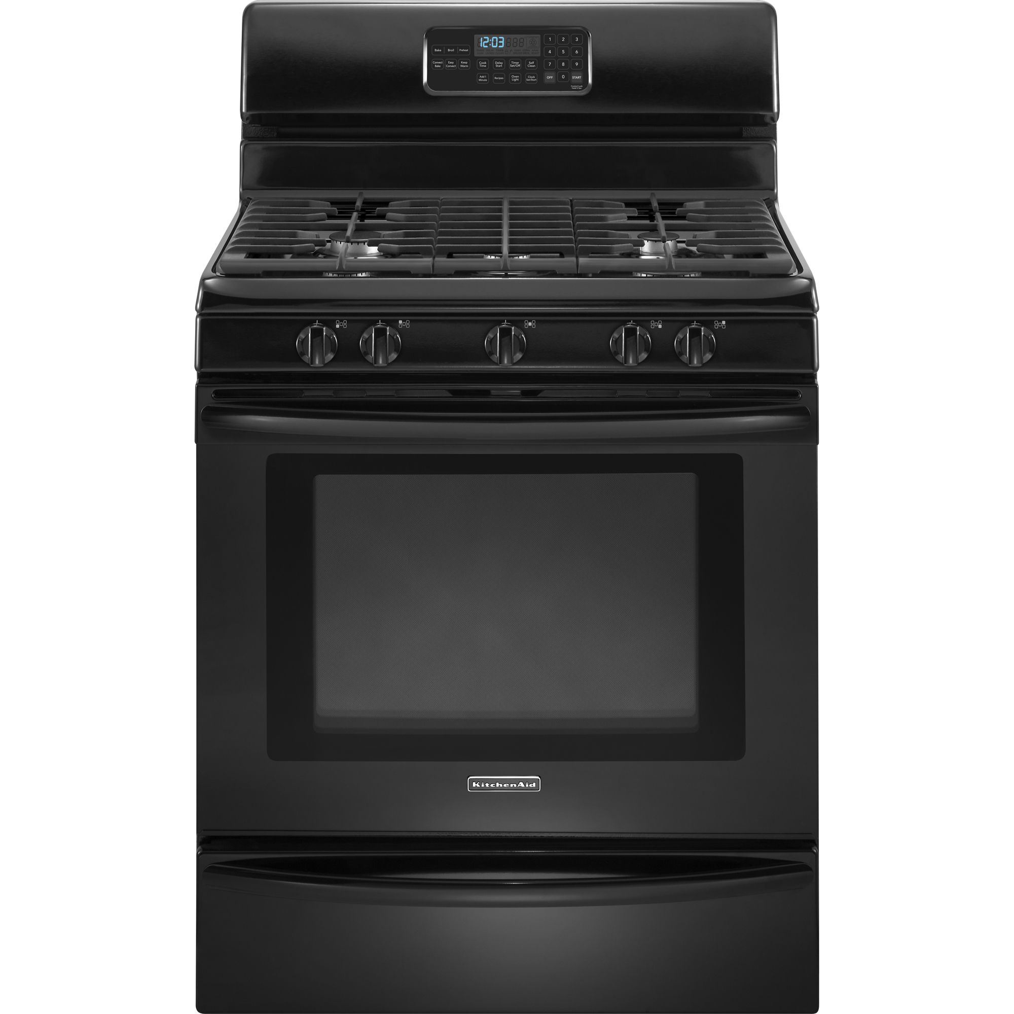 KitchenAid KGRS206XBL1 30" Gas Freestanding Range