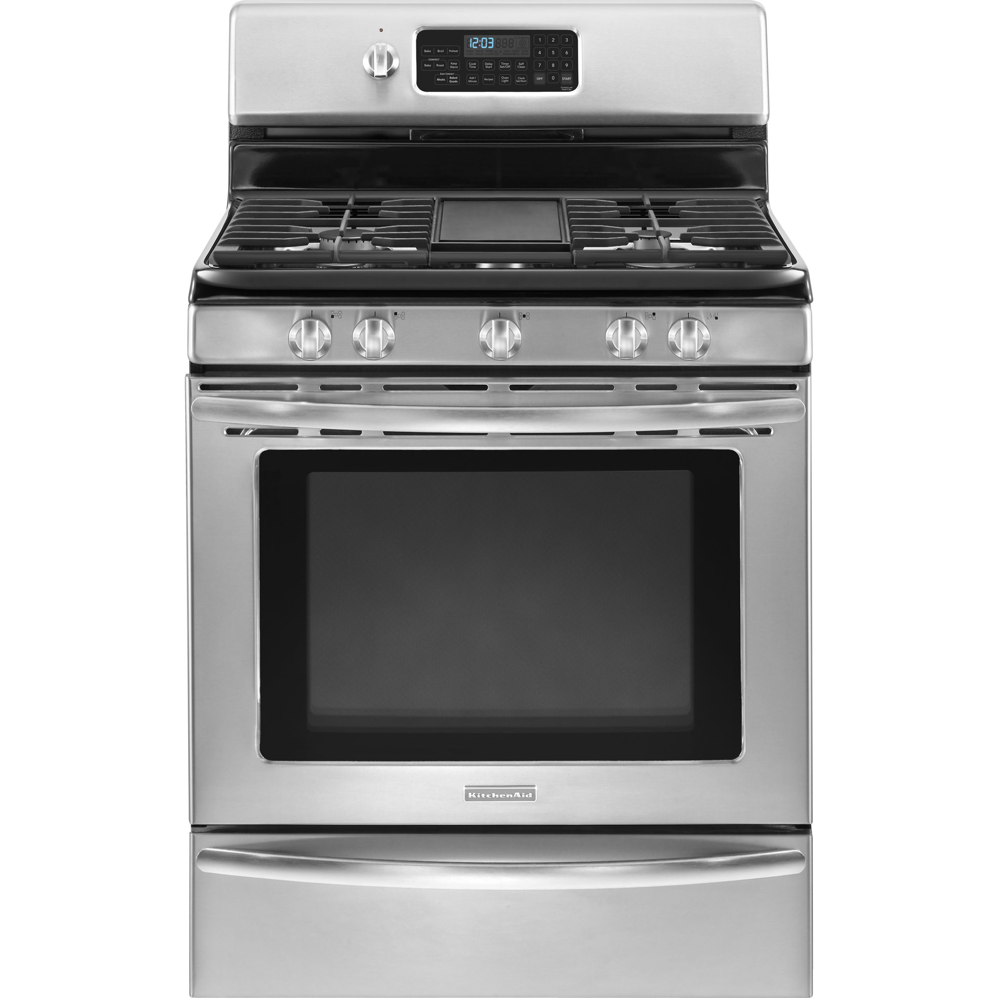 KitchenAid KGRS208XSS1 30" Gas Freestanding Range