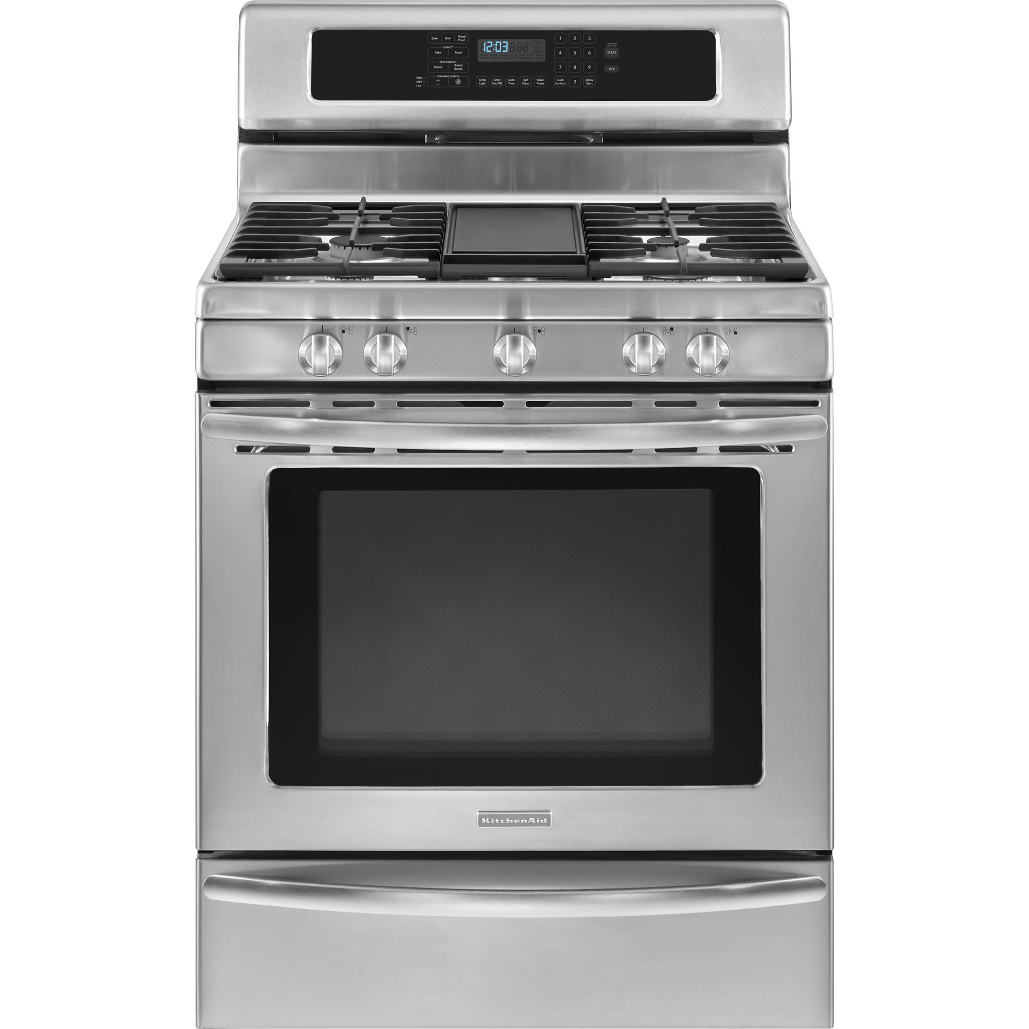 KitchenAid KGRS308XSS0 30" Gas Freestanding Range