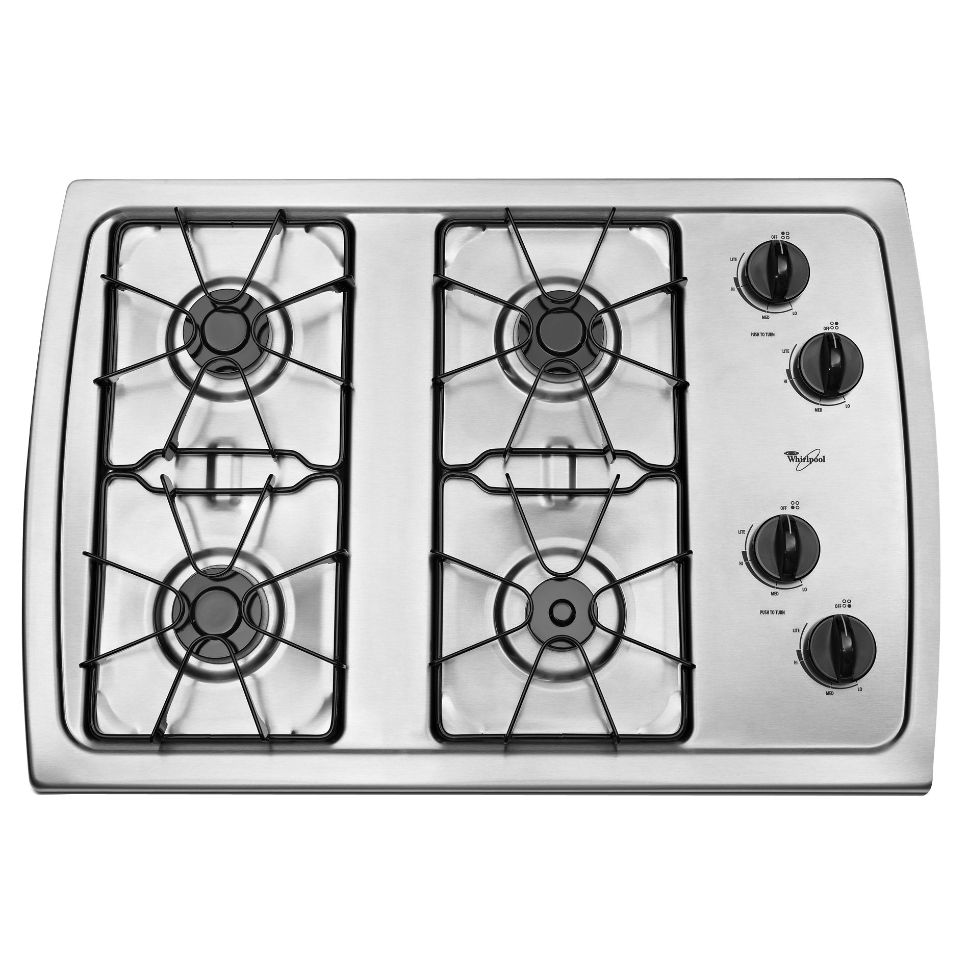 Whirlpool W3CG3014XS00 30" Gas Cooktop
