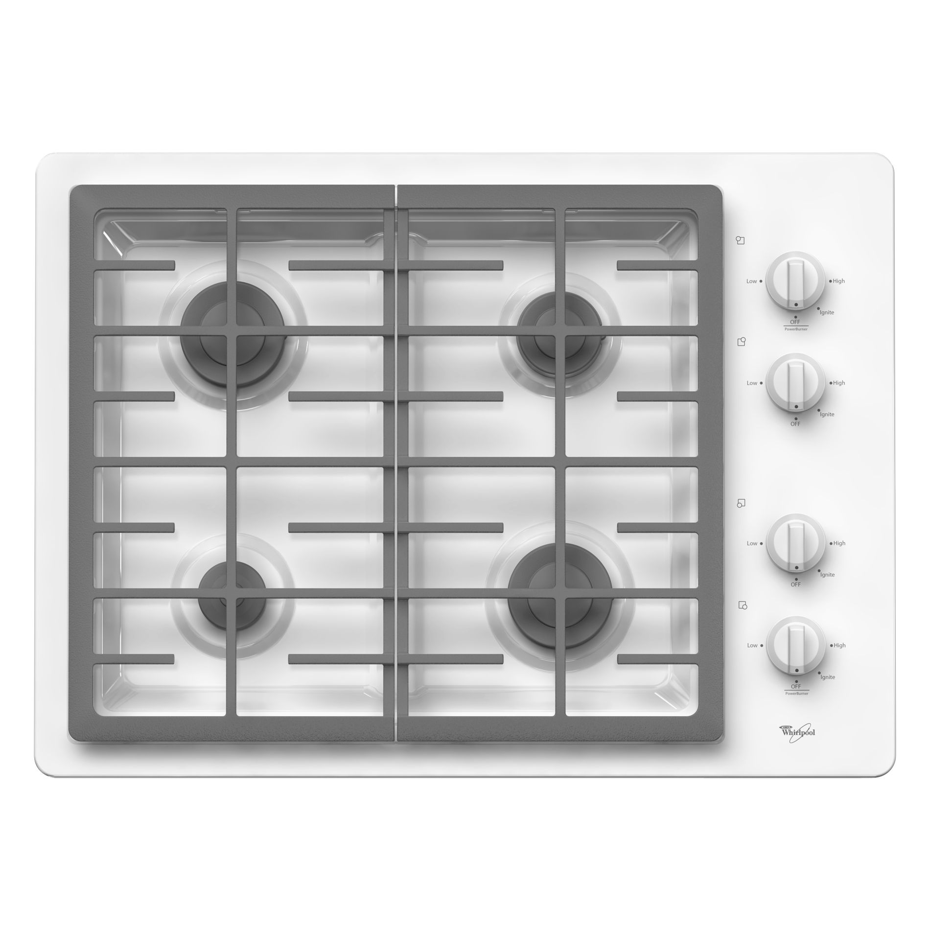 Whirlpool W5CG3024XW00 30" Gas Cooktop