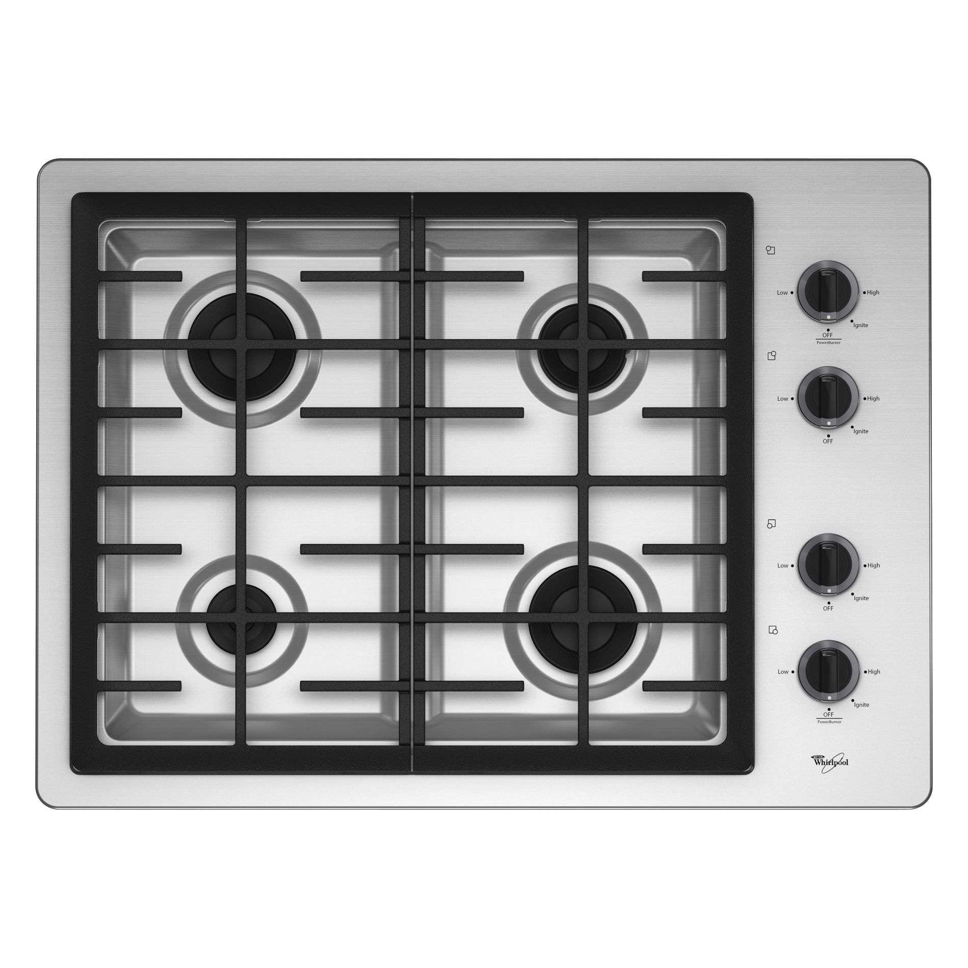 Whirlpool W5CG3024XS00 30" Gas Cooktop