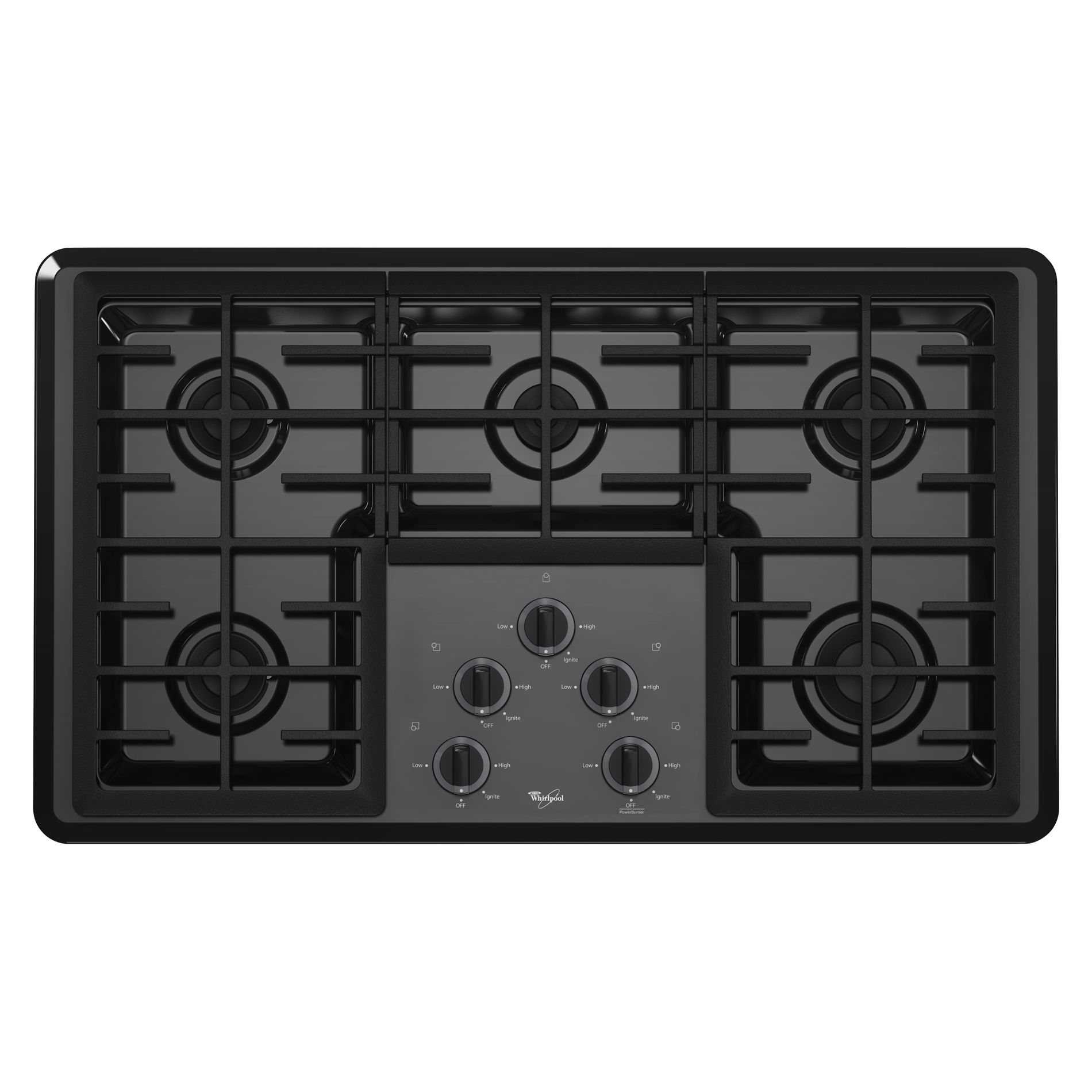 Whirlpool W5CG3625XB00 30" Gas Cooktop