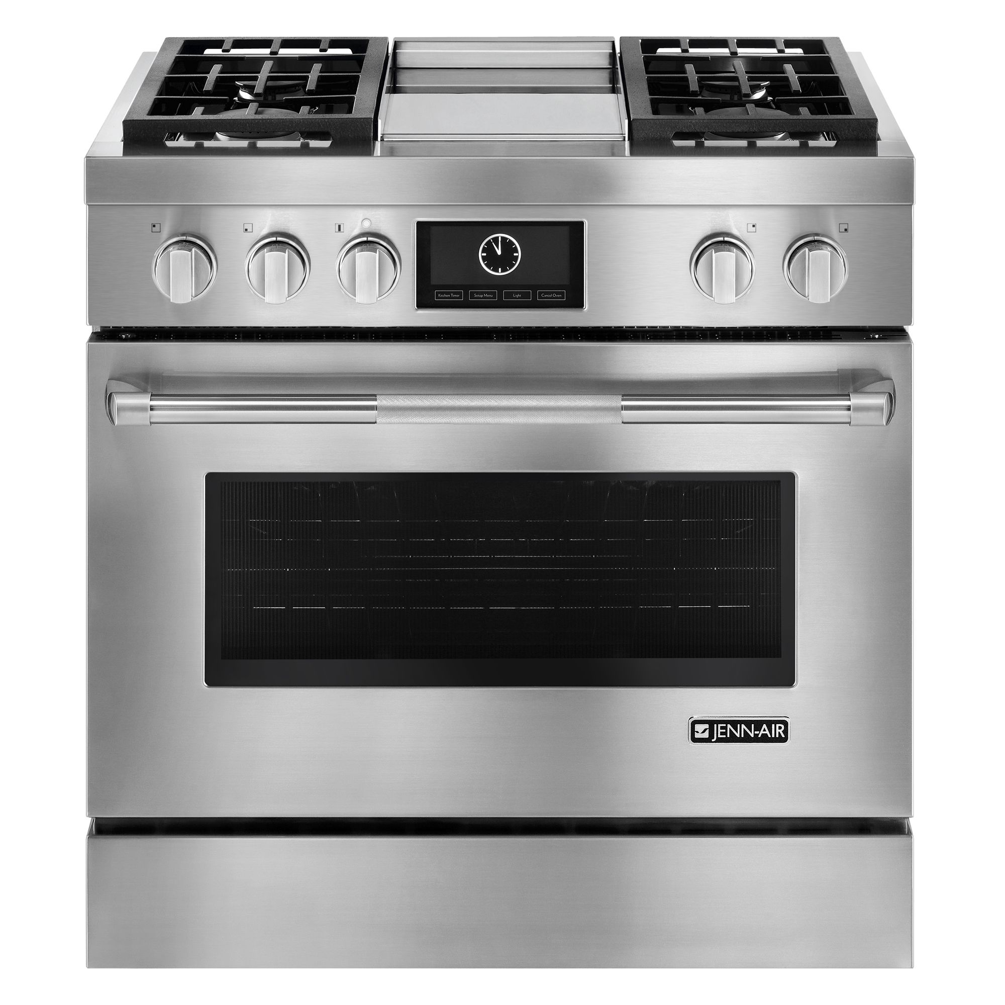 36" Professional Dual-Fuel Range (Stainless) logo