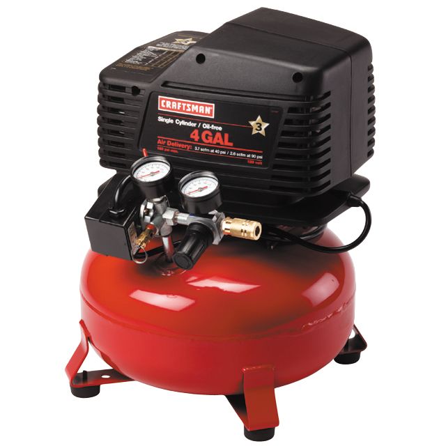 Craftsman professional 2hp 4 on sale gallon air compressor