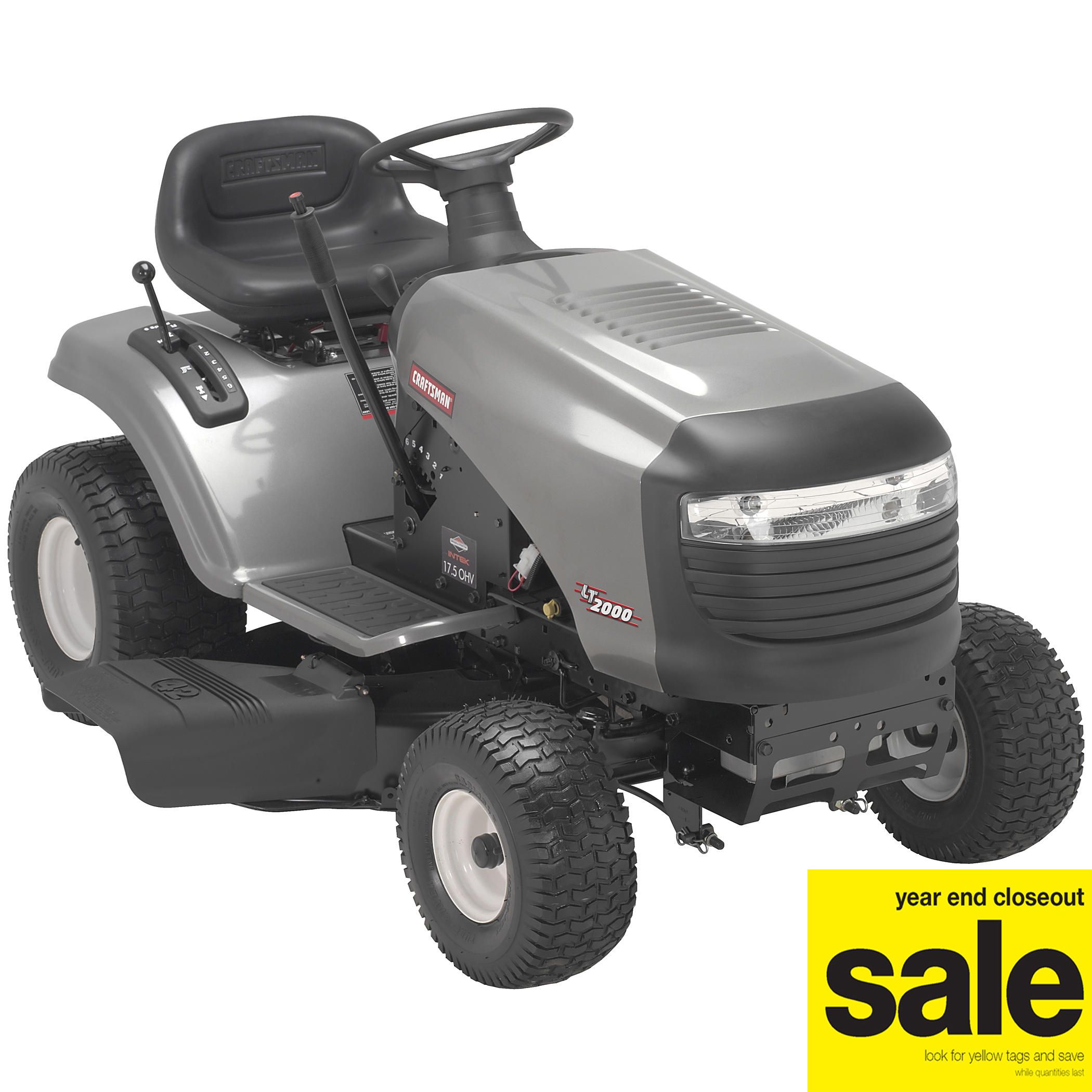 Craftsman lt2000 lawn tractor 17.5 hp manual sale