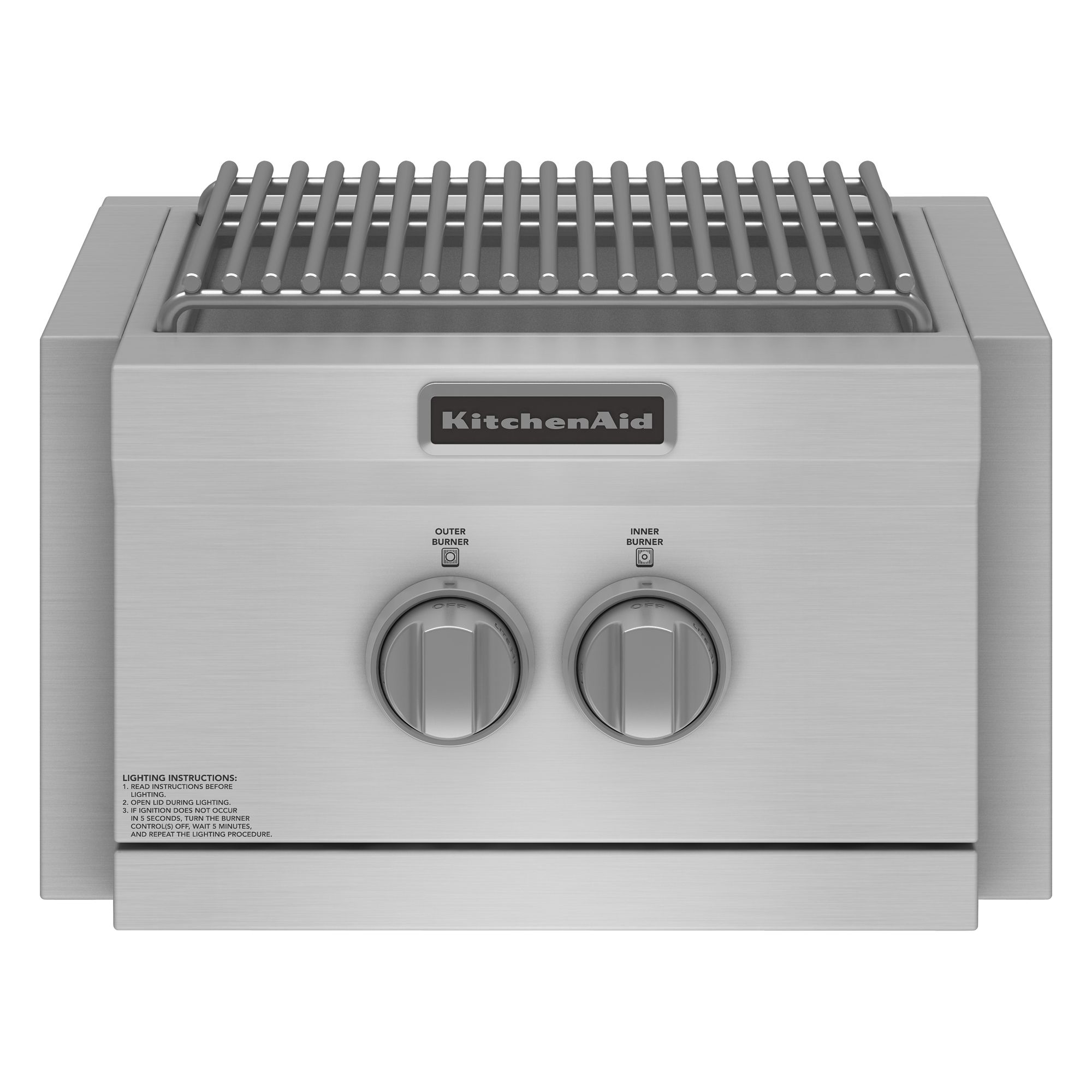 KitchenAid KBPU182VSS00 Built-In Power Side Burner