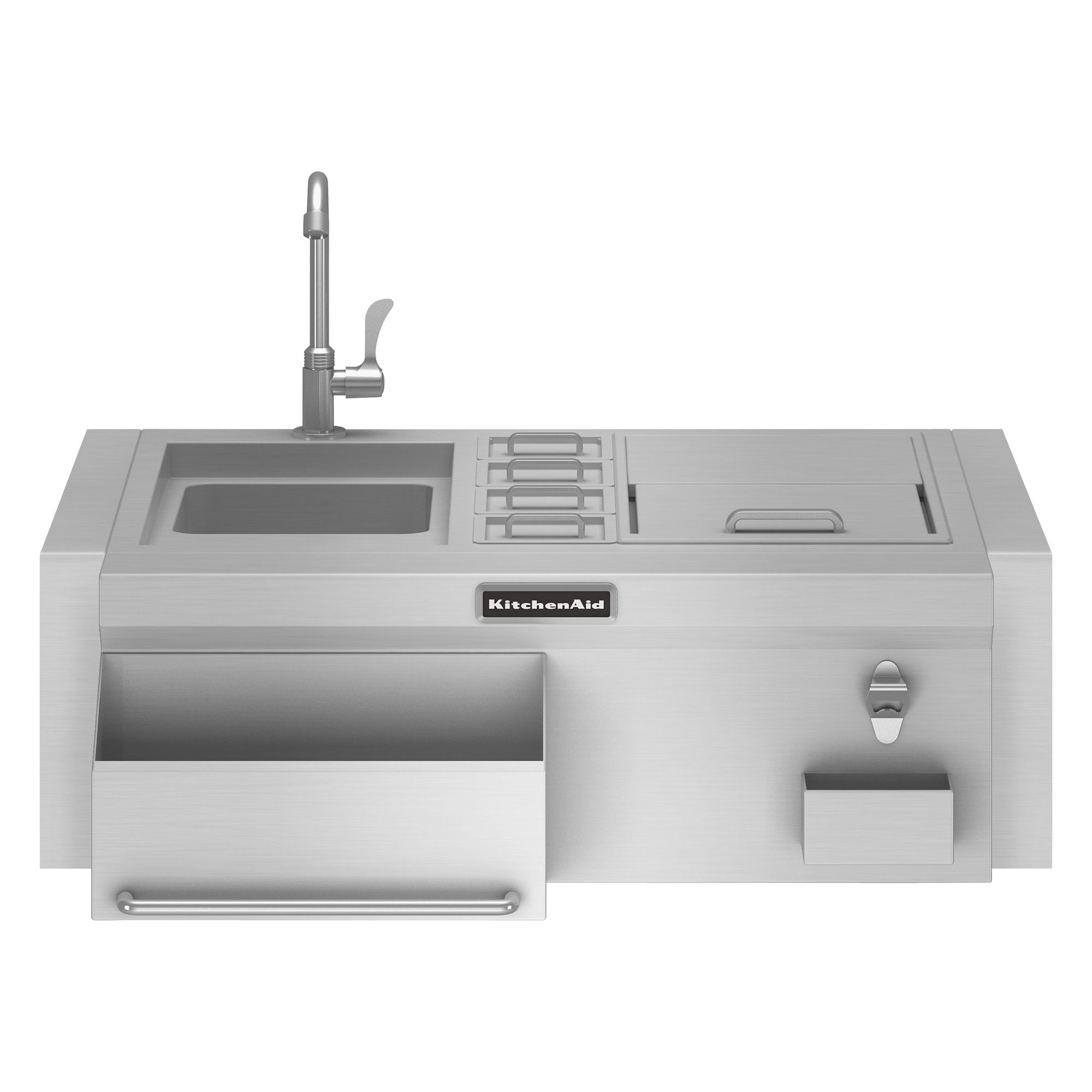 KitchenAid KBFU271VSS00 Built-In Bar Cart