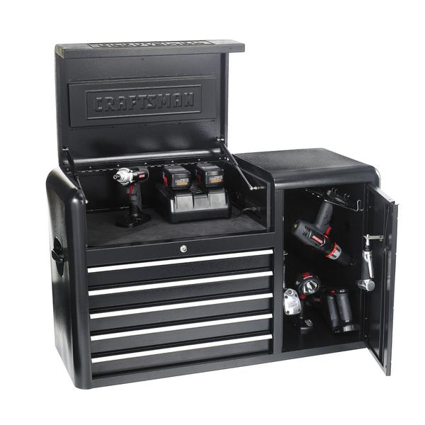 Craftsman Sea6415ptch 5 Drawer 43 Inch Contour Power Top Chest