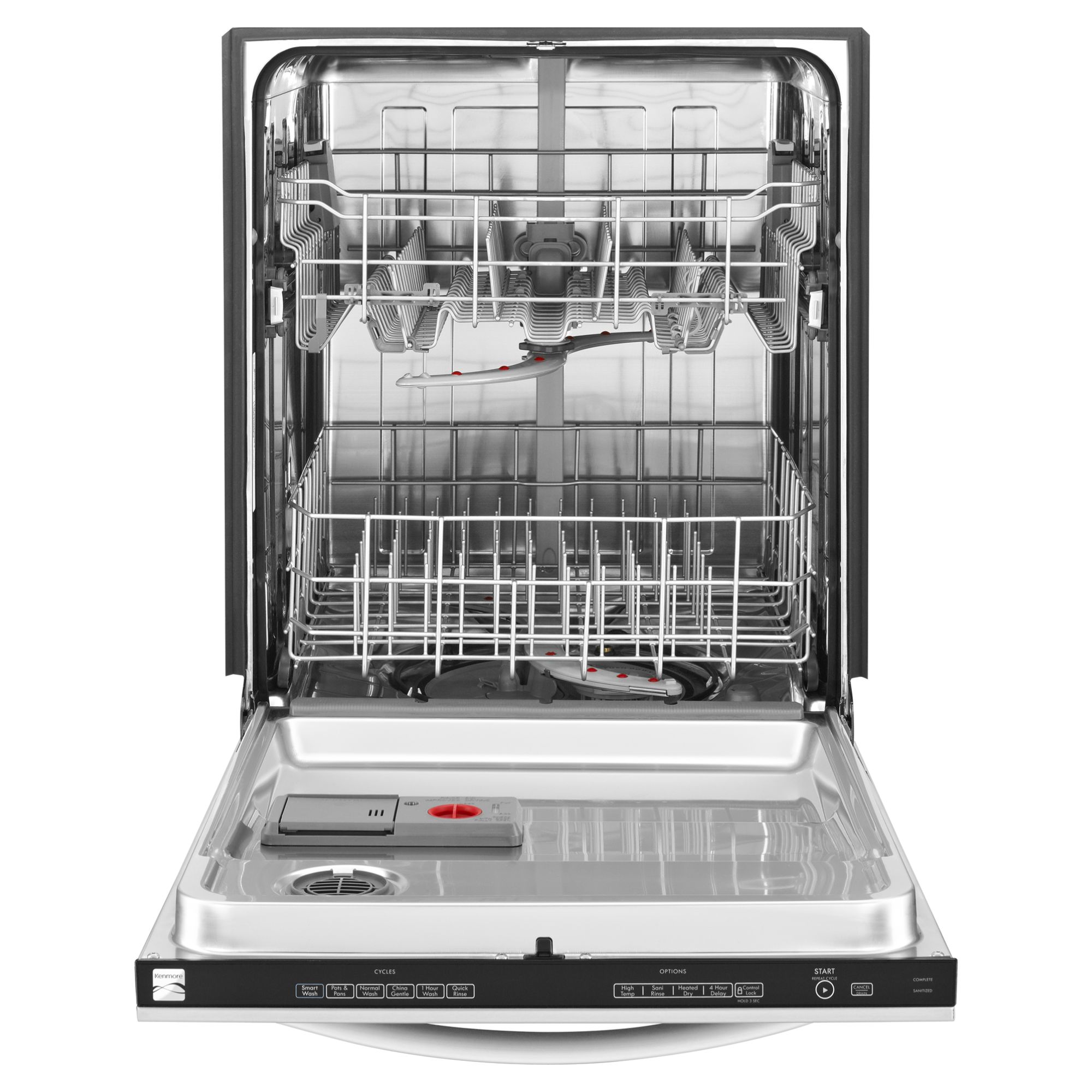 Kenmore 13293 24 Built In Dishwasher W Stainless Steel Tub Stainless Steel