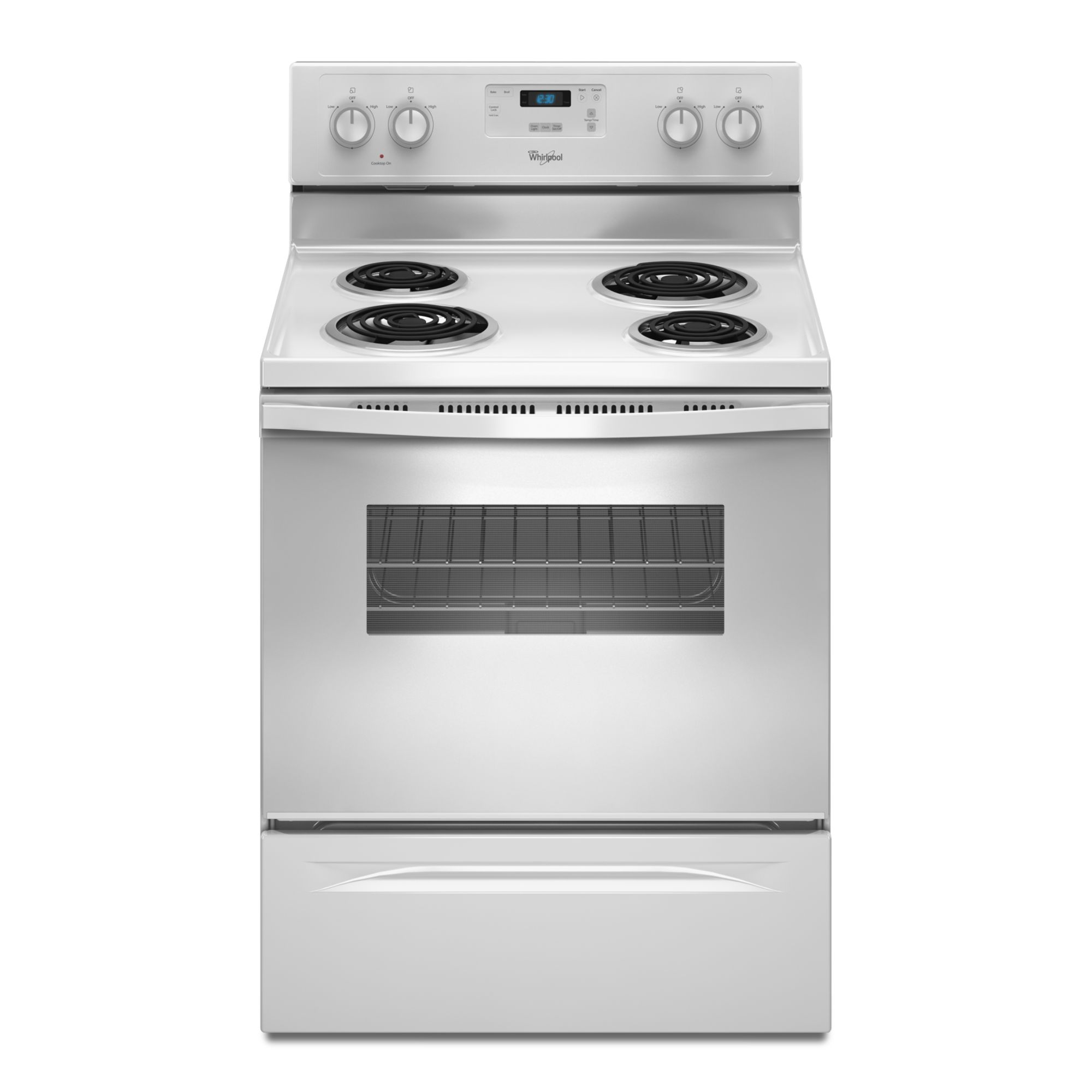 Whirlpool WFC130M0AW0 30" Electric Freestanding Range