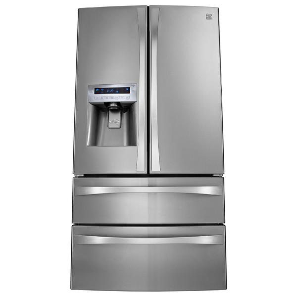 Kenmore Elite 72183 31 0 Cu Ft Dual Freezer French Door Bottom Freezer Refrigerator Stainless Steel