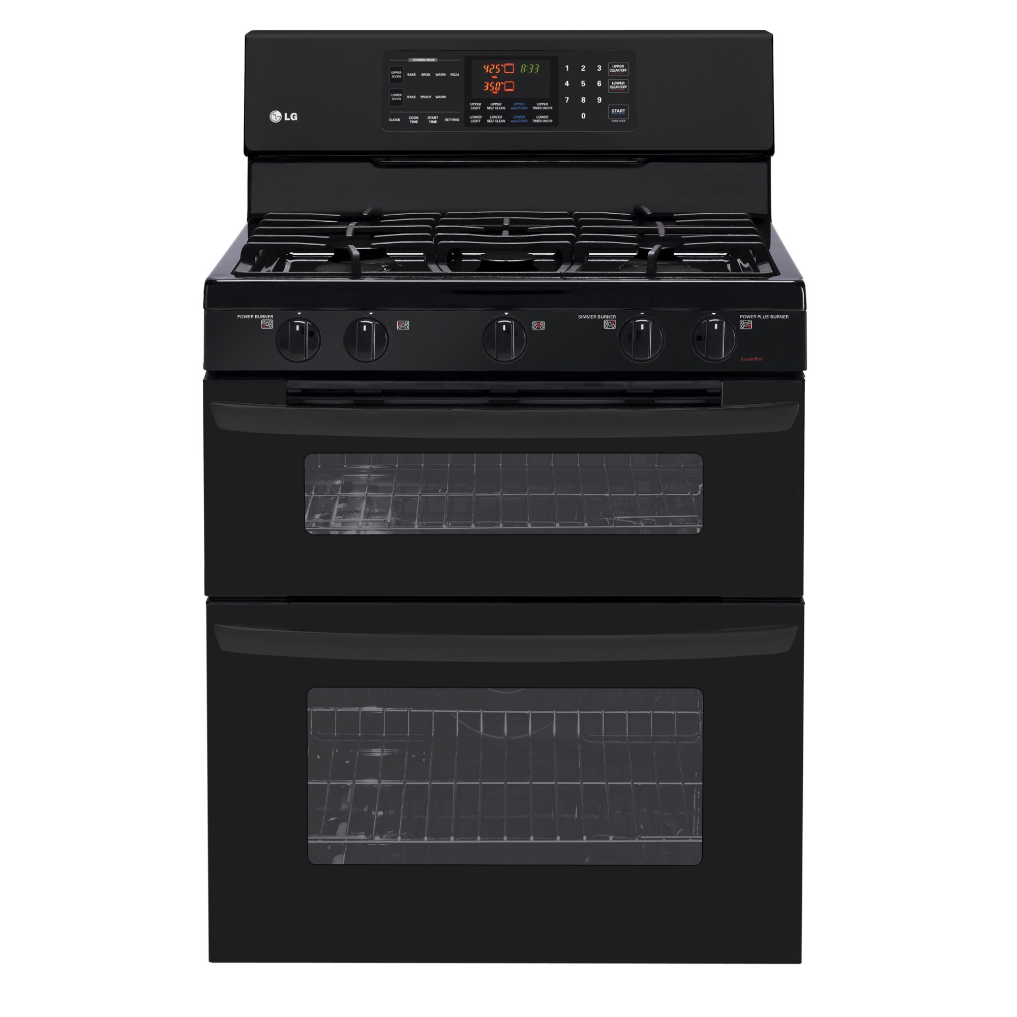 LG LDG3015SB Gas Double Oven Range